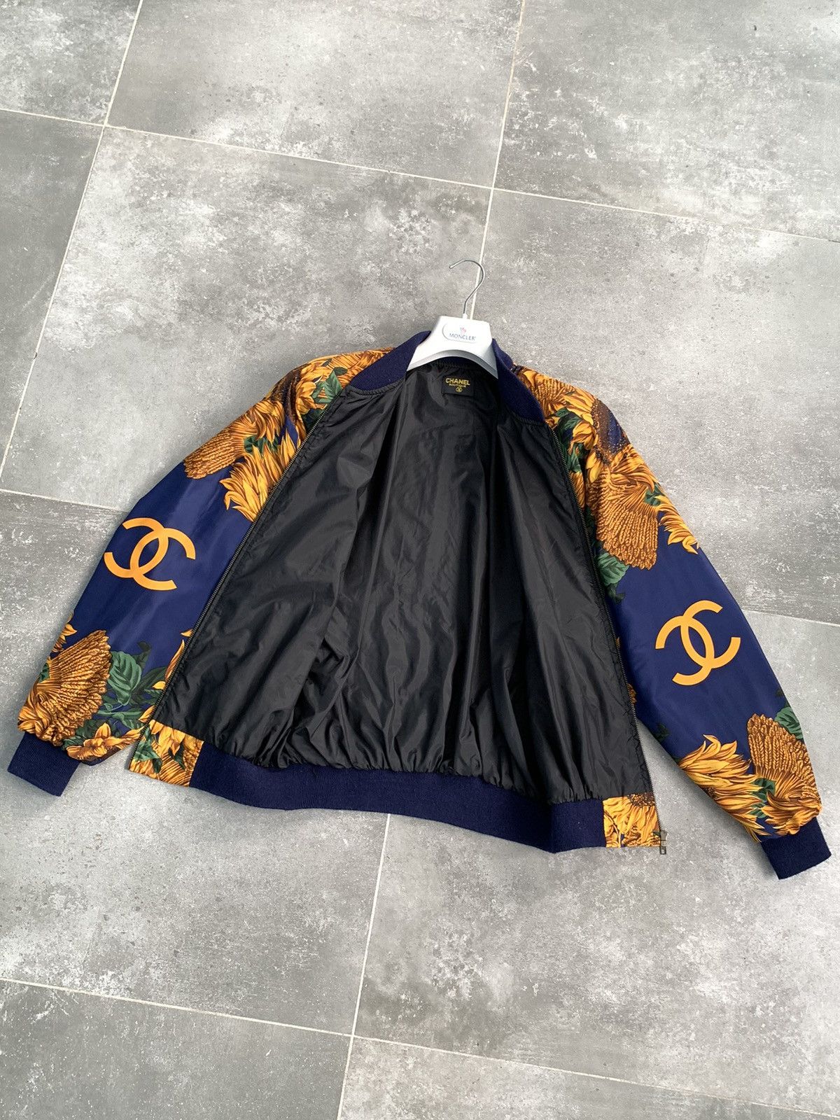 Other × Vintage Vintage Style Print Bomber Jacket Coat SILK Gold Size US M / EU 48-50 / 2 - 17 Thumbnail