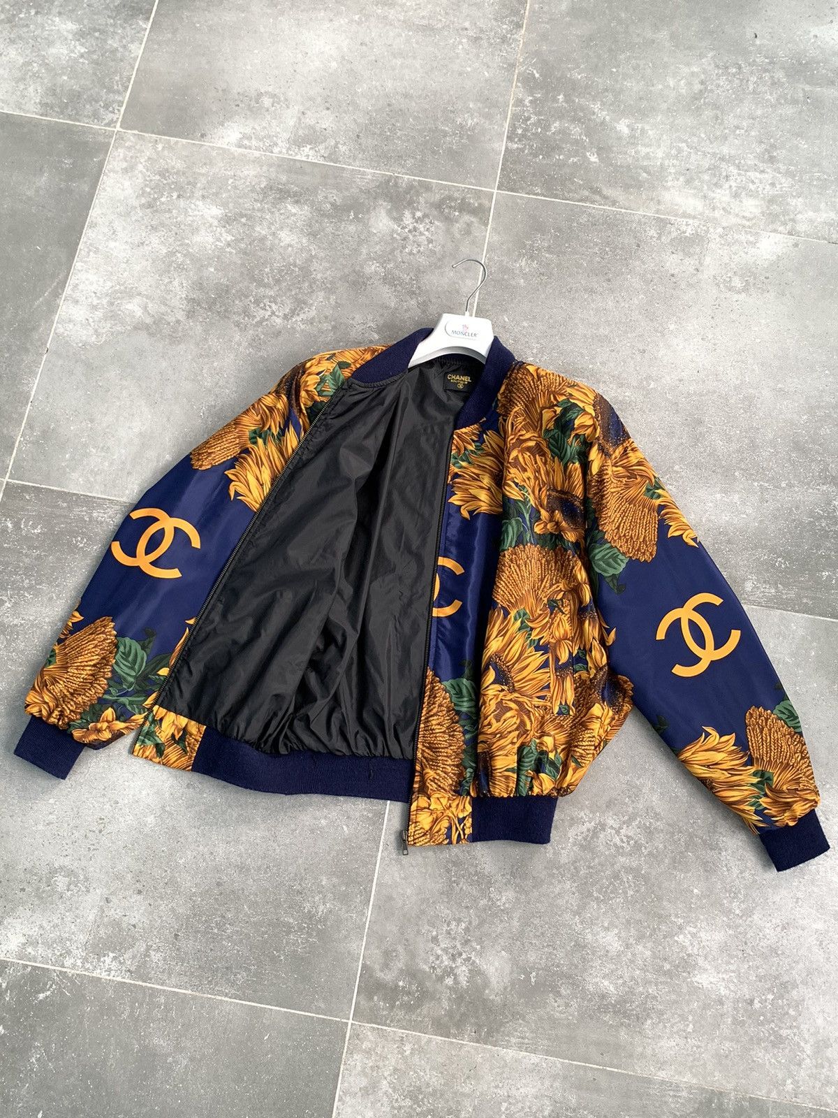 Other × Vintage Vintage Style Print Bomber Jacket Coat SILK Gold Size US M / EU 48-50 / 2 - 16 Thumbnail