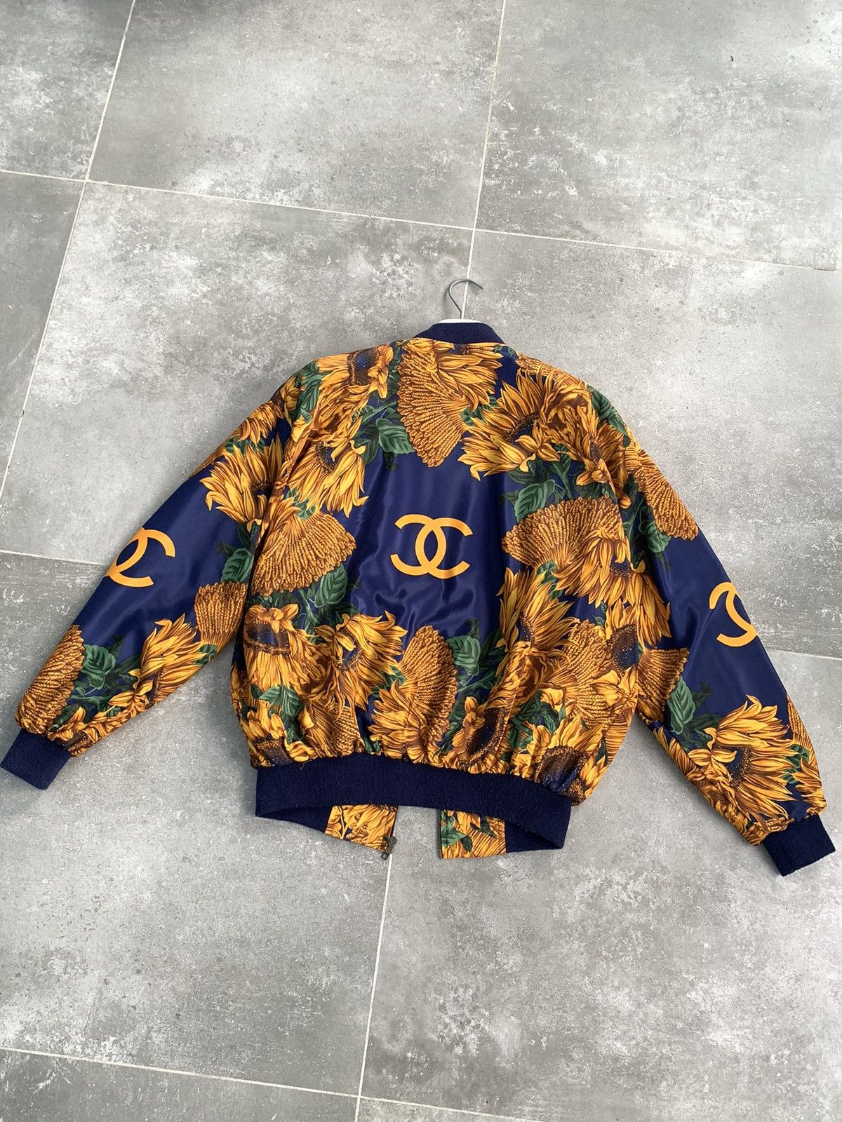 Other × Vintage Vintage Style Print Bomber Jacket Coat SILK Gold Size US M / EU 48-50 / 2 - 2 Thumbnail