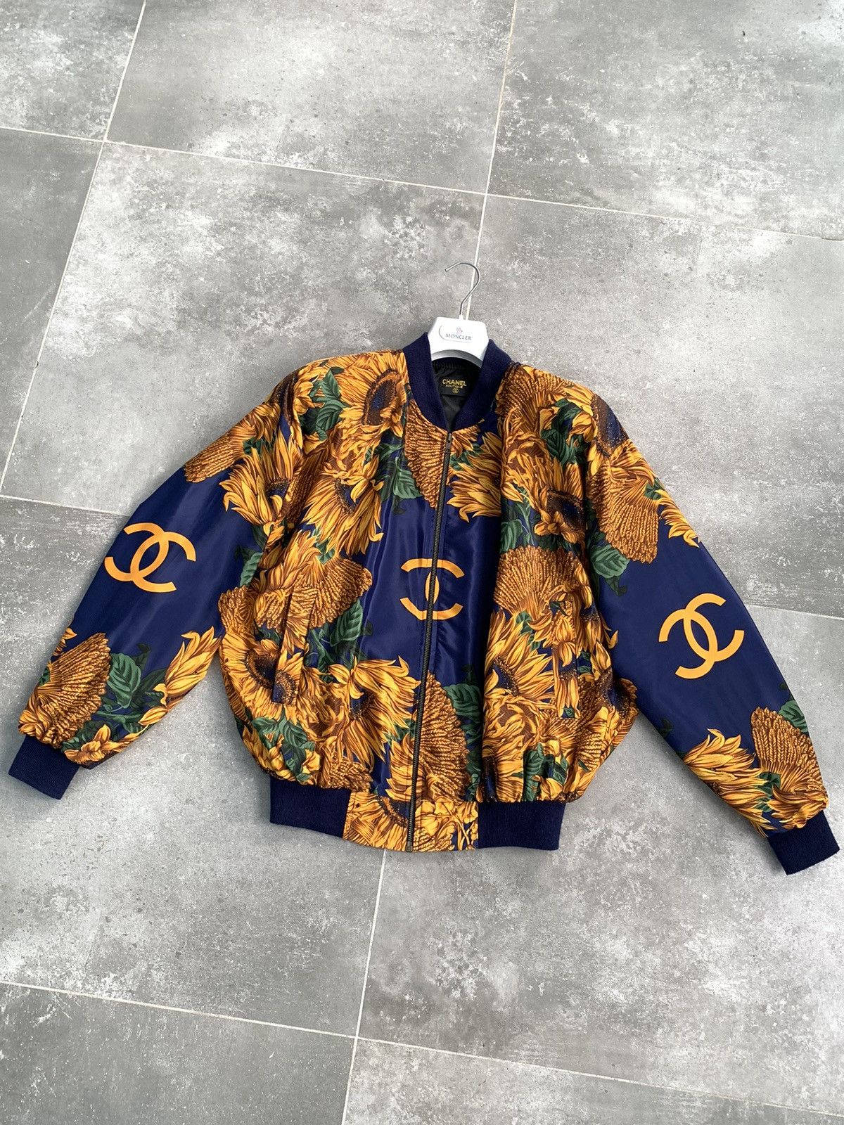 Other × Vintage Vintage Style Print Bomber Jacket Coat SILK Gold Size US M / EU 48-50 / 2 - 1 Thumbnail