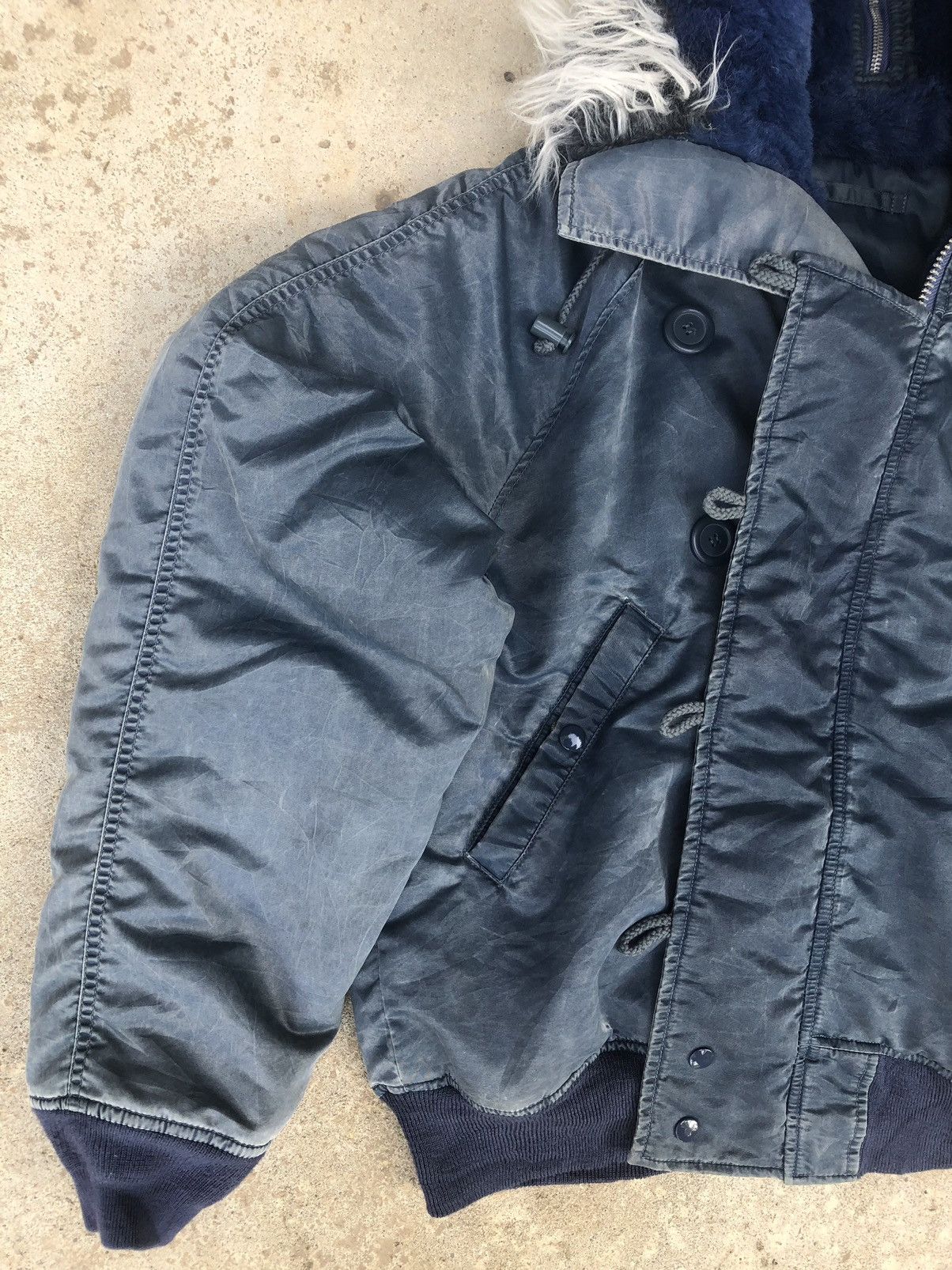 Vintage Vintage Flayer’s Man intermediate bomber jacket hoodie Size US L / EU 52-54 / 3 - 14 Thumbnail