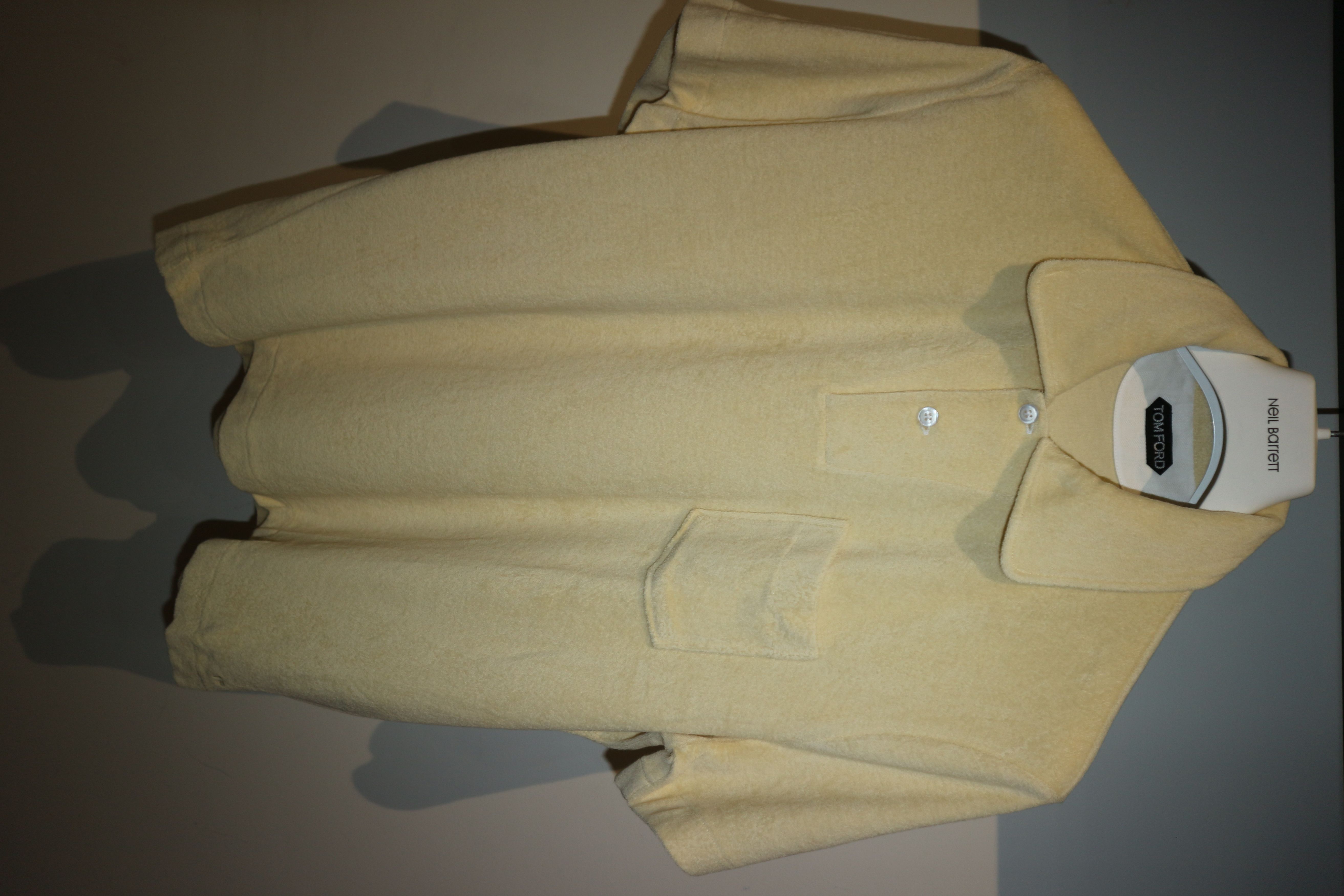 image of Tom Ford Cotton Toweling Polo in Beige, Men's (Size 2XL)