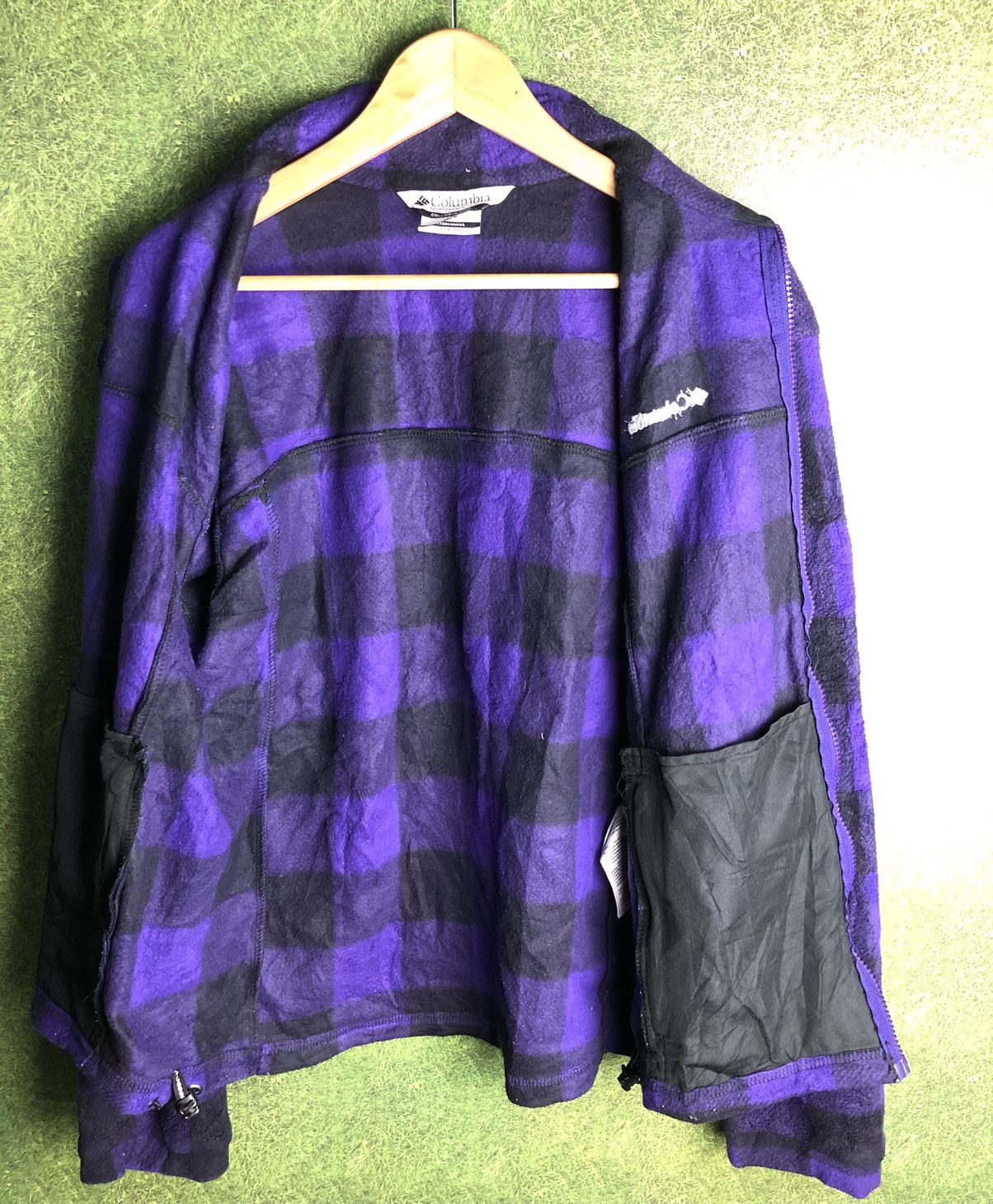 Columbia × Vintage VINTAGE COLUMBIA CHEKERED FLEECE SWEATER ZIPPER Size US M / EU 48-50 / 2 - 4 Thumbnail
