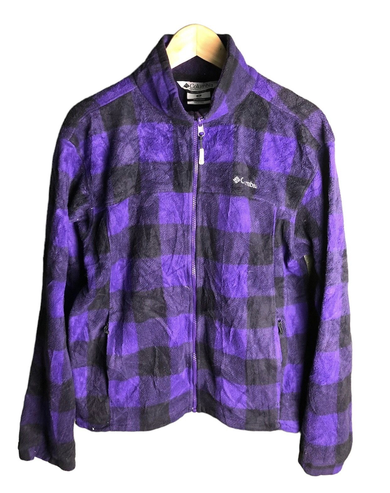 Columbia × Vintage VINTAGE COLUMBIA CHEKERED FLEECE SWEATER ZIPPER Size US M / EU 48-50 / 2 - 1 Thumbnail
