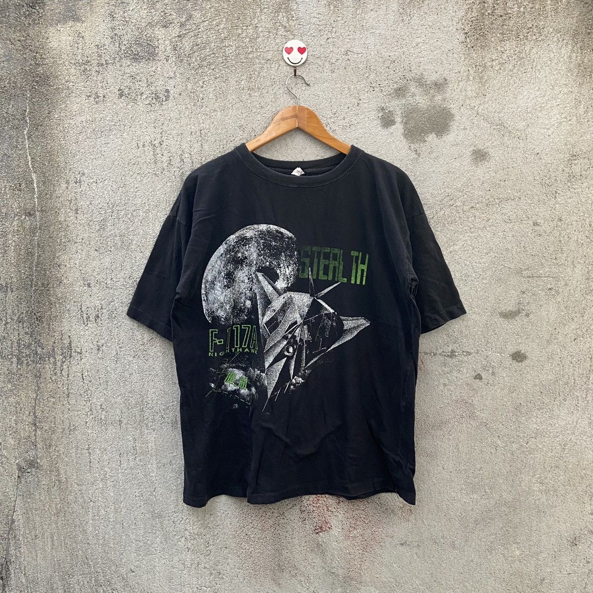 Vintage 90s stealth f-117a nighthawk tshirt movie