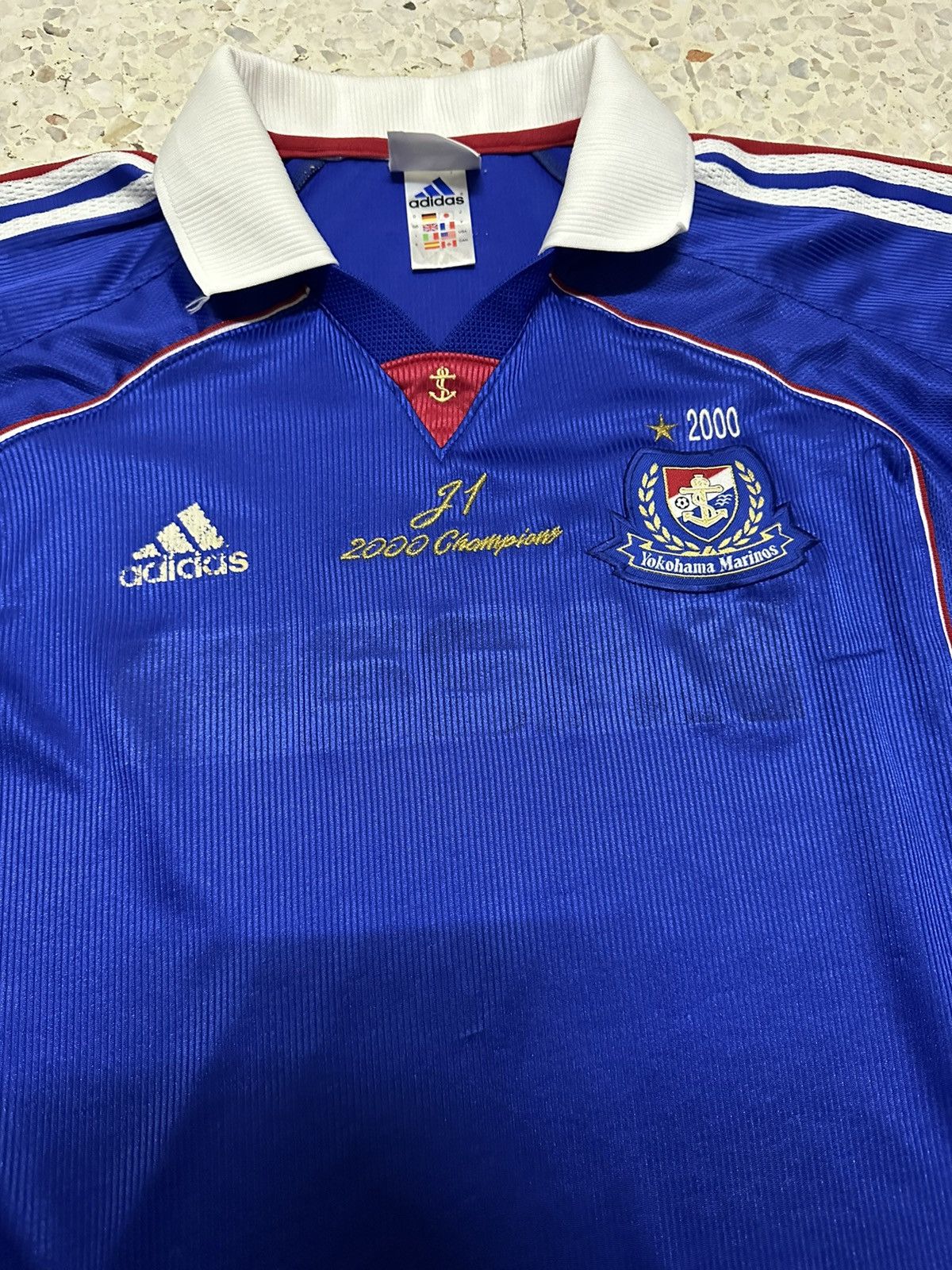 Adidas Vintage Adidas 2000 Yokohama marinos Jersey Champions J1 Size US L / EU 52-54 / 3 - 5 Thumbnail