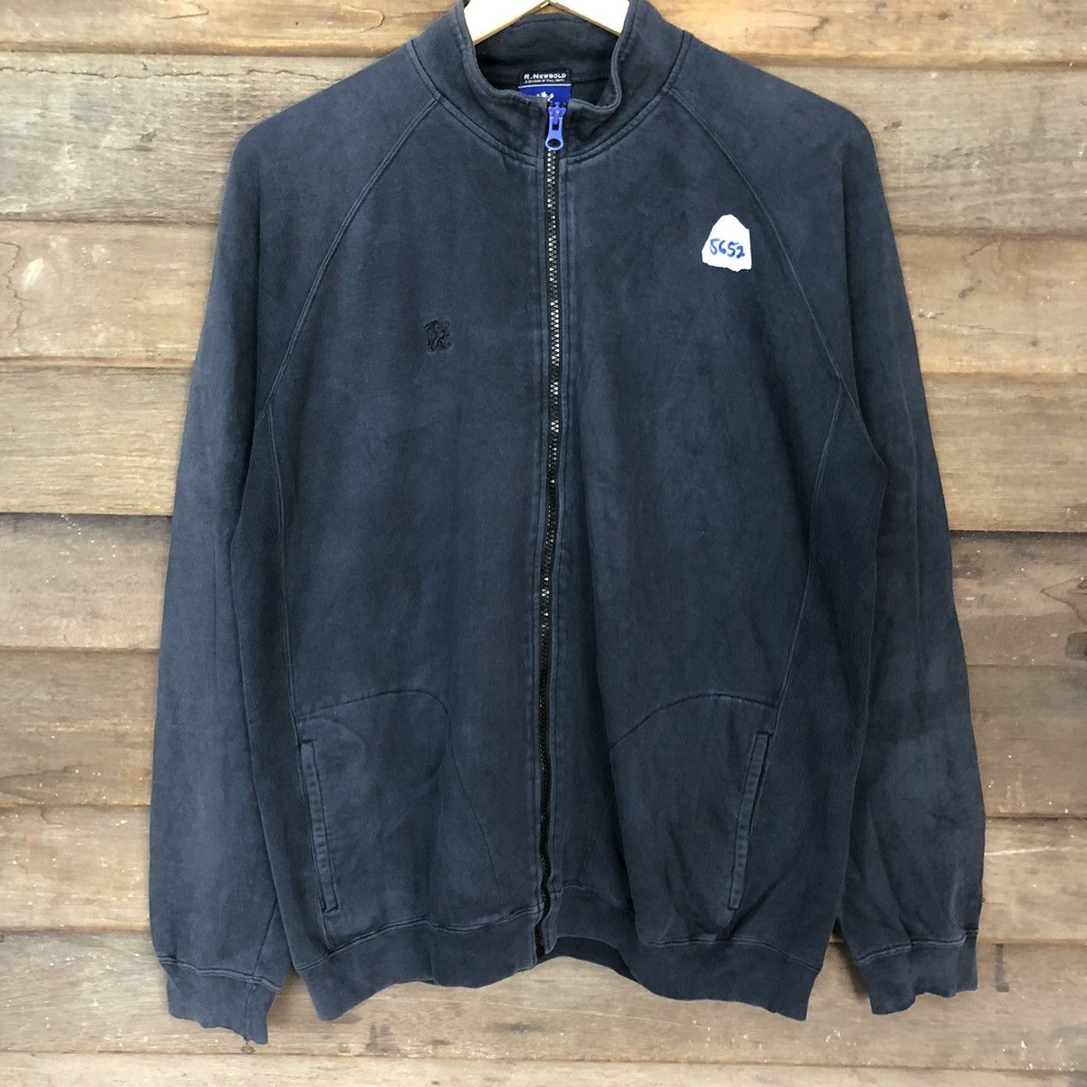 R.Newbold R.NewBold Dark Blue Zipper Sweatshirt #5652 Size US L / EU 52-54 / 3 - 6 Thumbnail