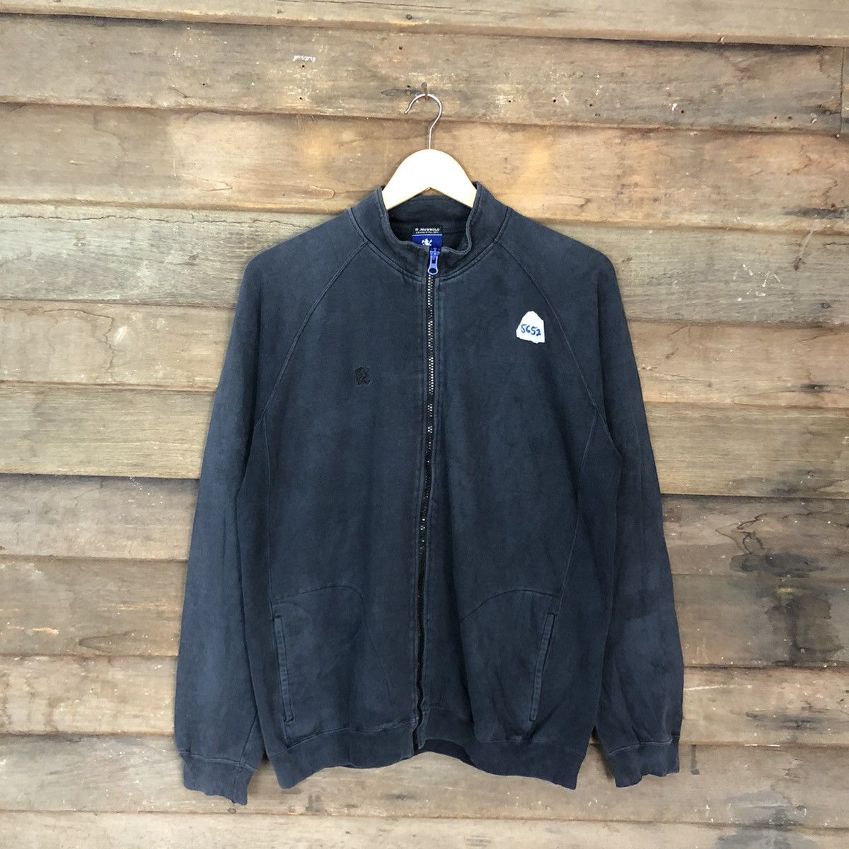 R.Newbold R.NewBold Dark Blue Zipper Sweatshirt #5652 Size US L / EU 52-54 / 3 - 3 Thumbnail