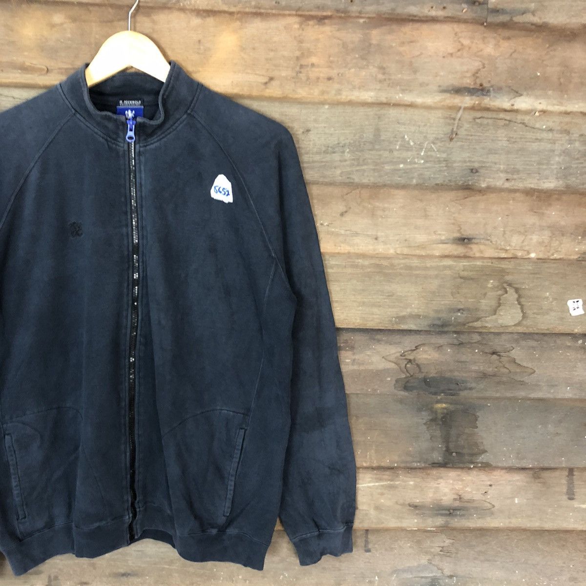 R.Newbold R.NewBold Dark Blue Zipper Sweatshirt #5652 Size US L / EU 52-54 / 3 - 4 Thumbnail