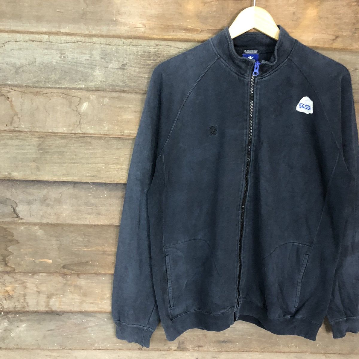 R.Newbold R.NewBold Dark Blue Zipper Sweatshirt #5652 Size US L / EU 52-54 / 3 - 5 Thumbnail