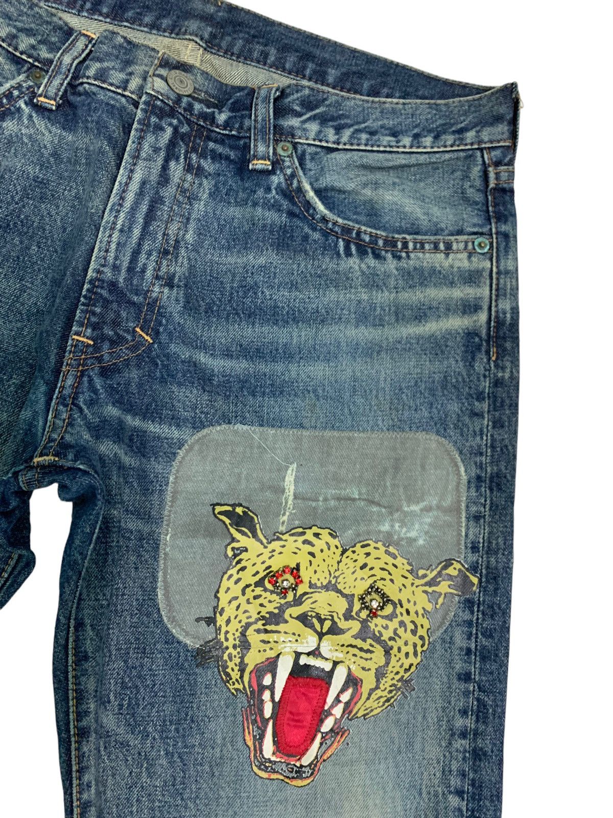 20471120 🔥Insane Design RNA Patch work Distressed Jeans Size US 32 / EU 48 - 7 Thumbnail