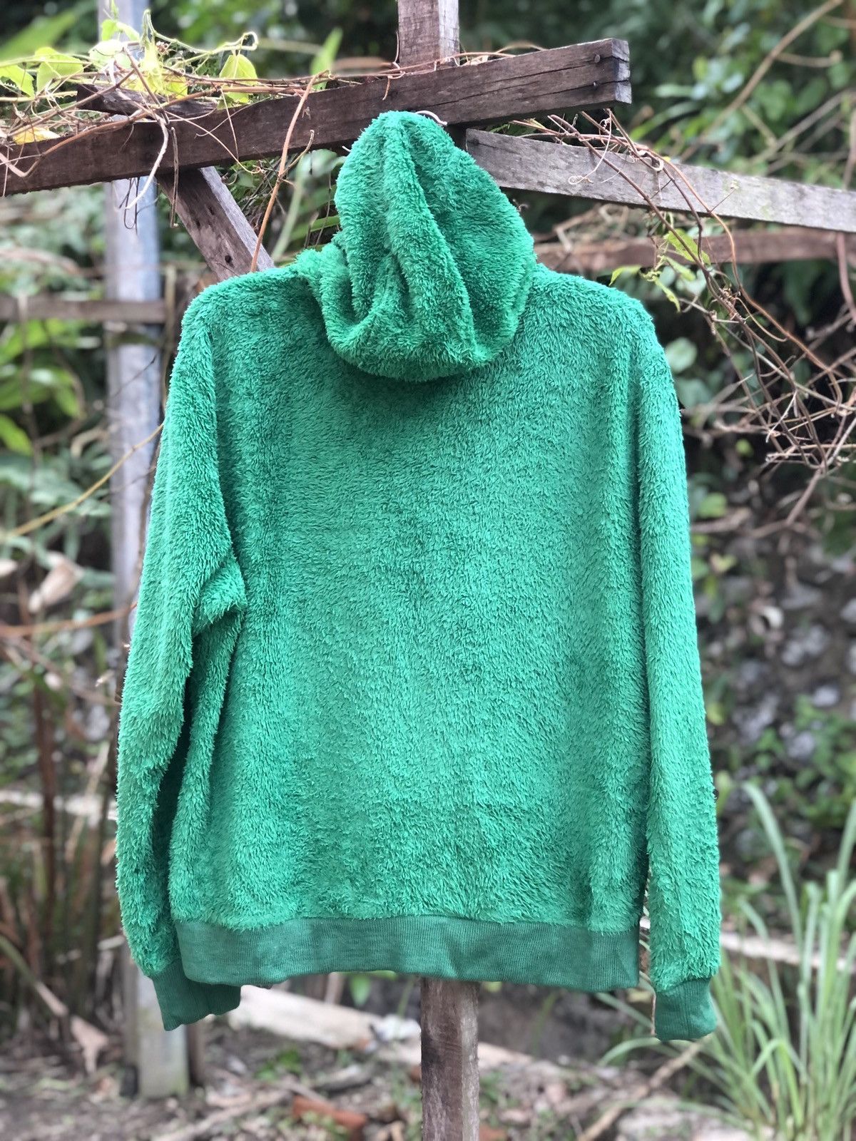 Japanese Brand Vintage Fleece Zipper Hoodie Sweater Jacket by Navy Produce Size US L / EU 52-54 / 3 - 4 Thumbnail