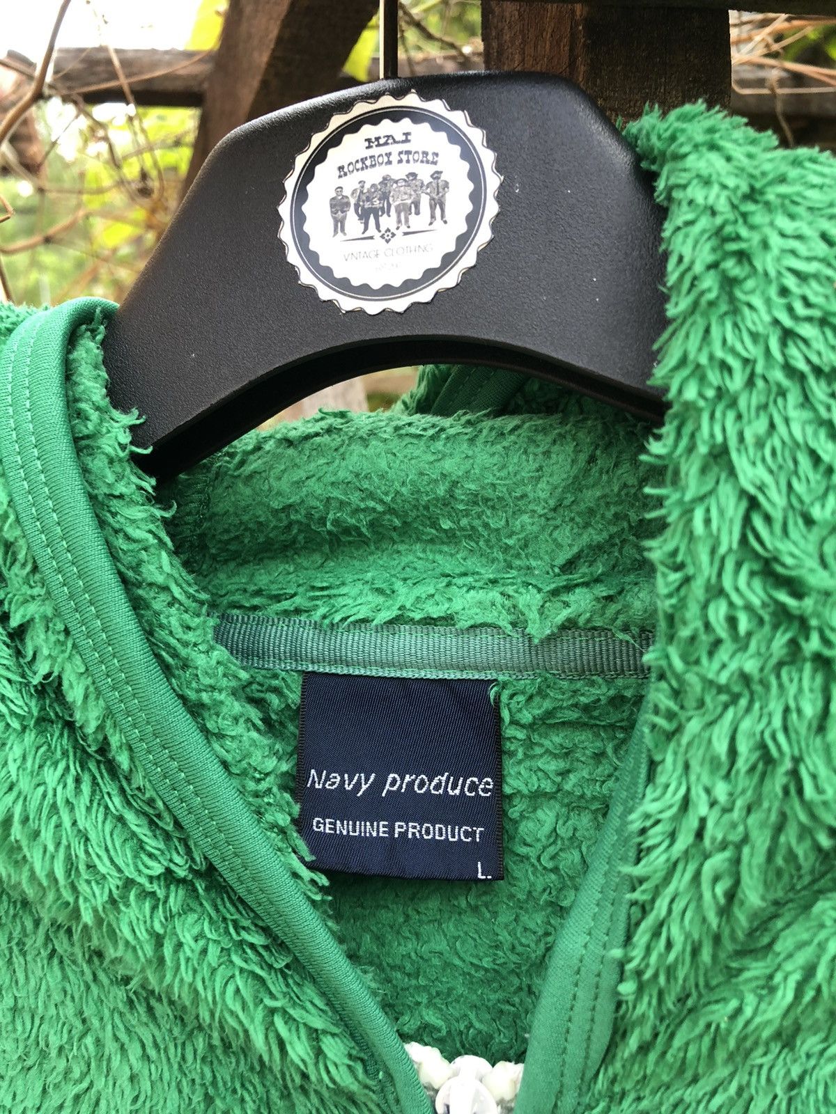 Japanese Brand Vintage Fleece Zipper Hoodie Sweater Jacket by Navy Produce Size US L / EU 52-54 / 3 - 8 Thumbnail