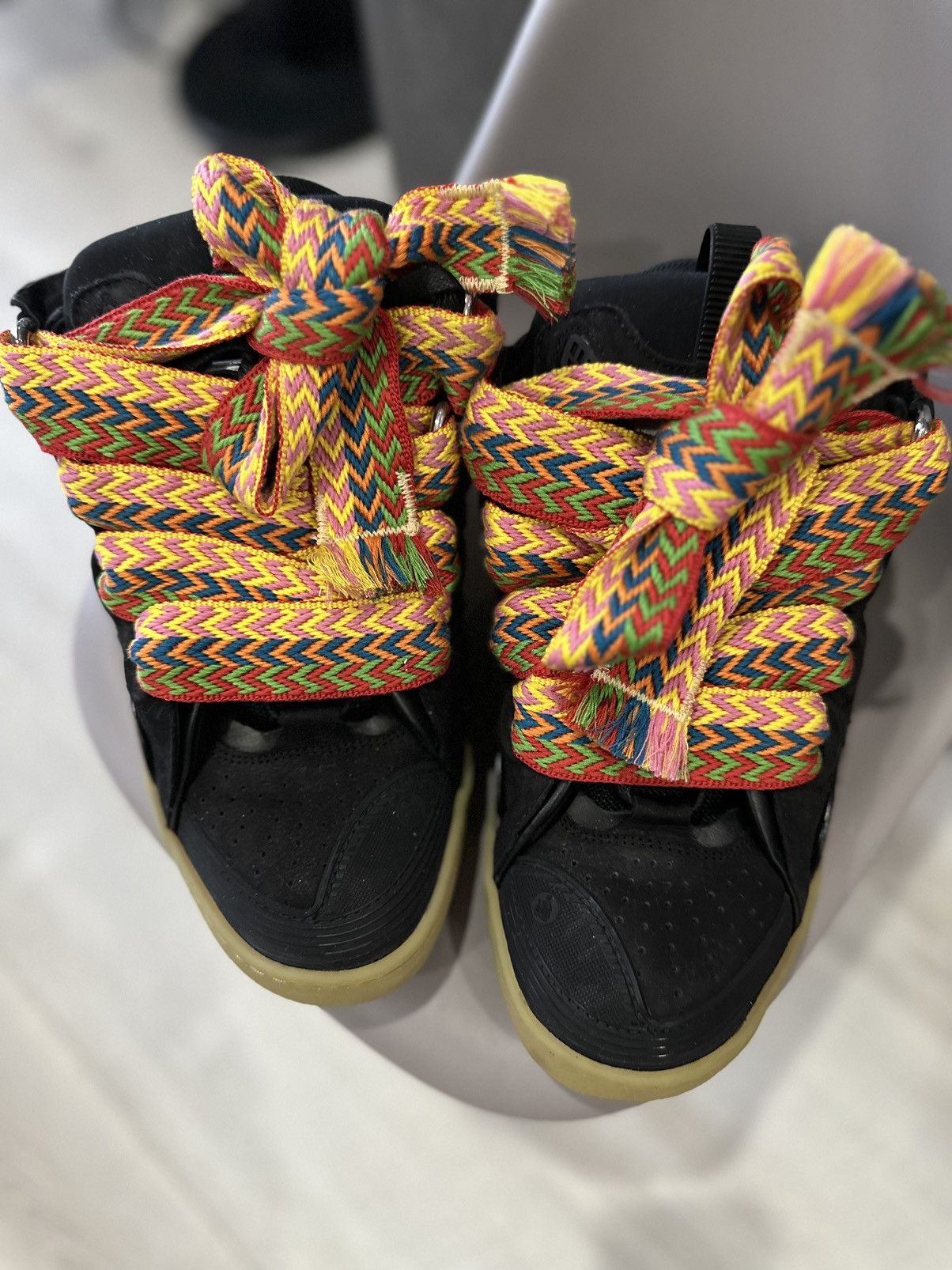 Lanvin LANVIN CURB SNEAKER LEATHER BLACK Size US 8 / EU 41 - 4 Thumbnail