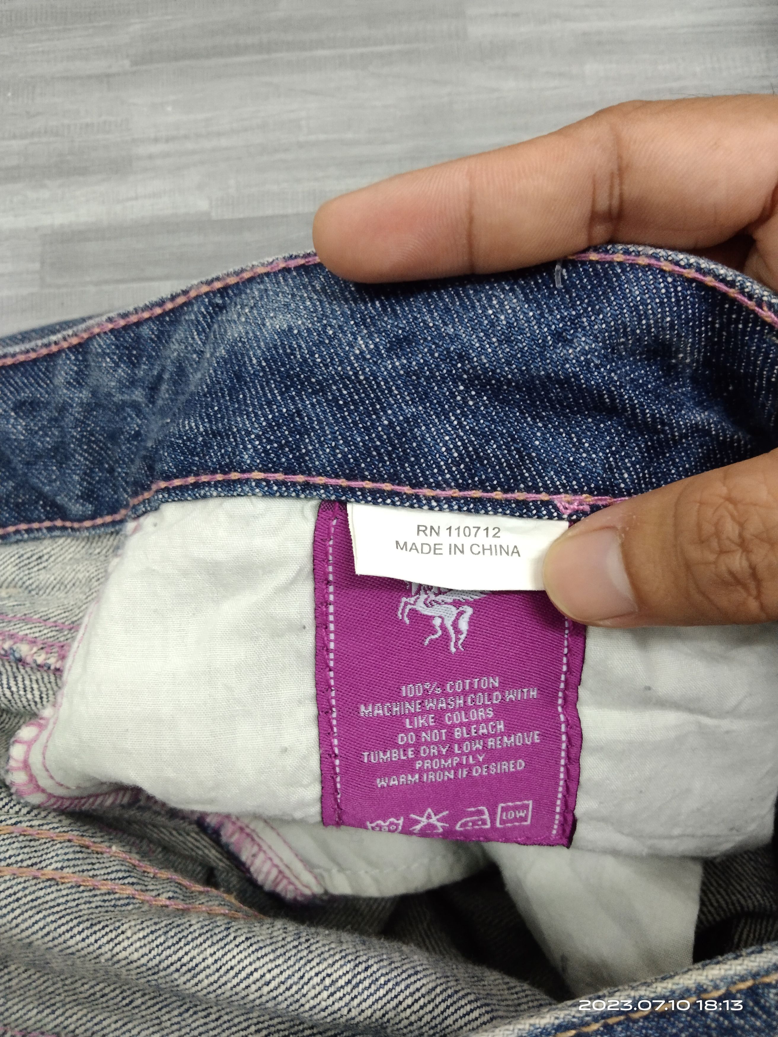 Japanese Brand FLARE SICK RIPED VIGOS DENIM PANTS Size US 31 - 8 Thumbnail