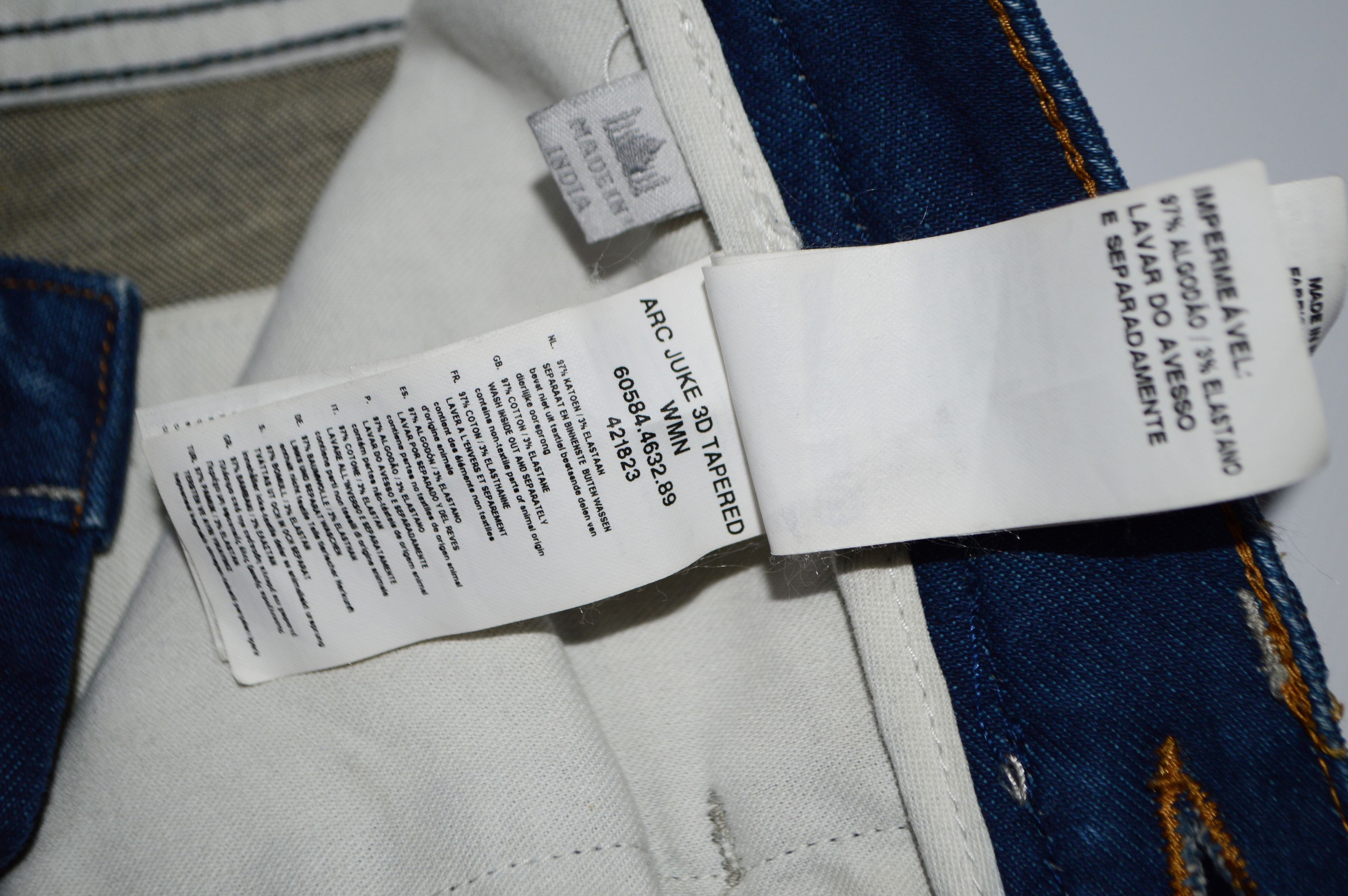 G-Star G-Star Raw Arc Juke 3D Tapered Jeans Size 27" / US 4 / IT 40 - 8 Thumbnail