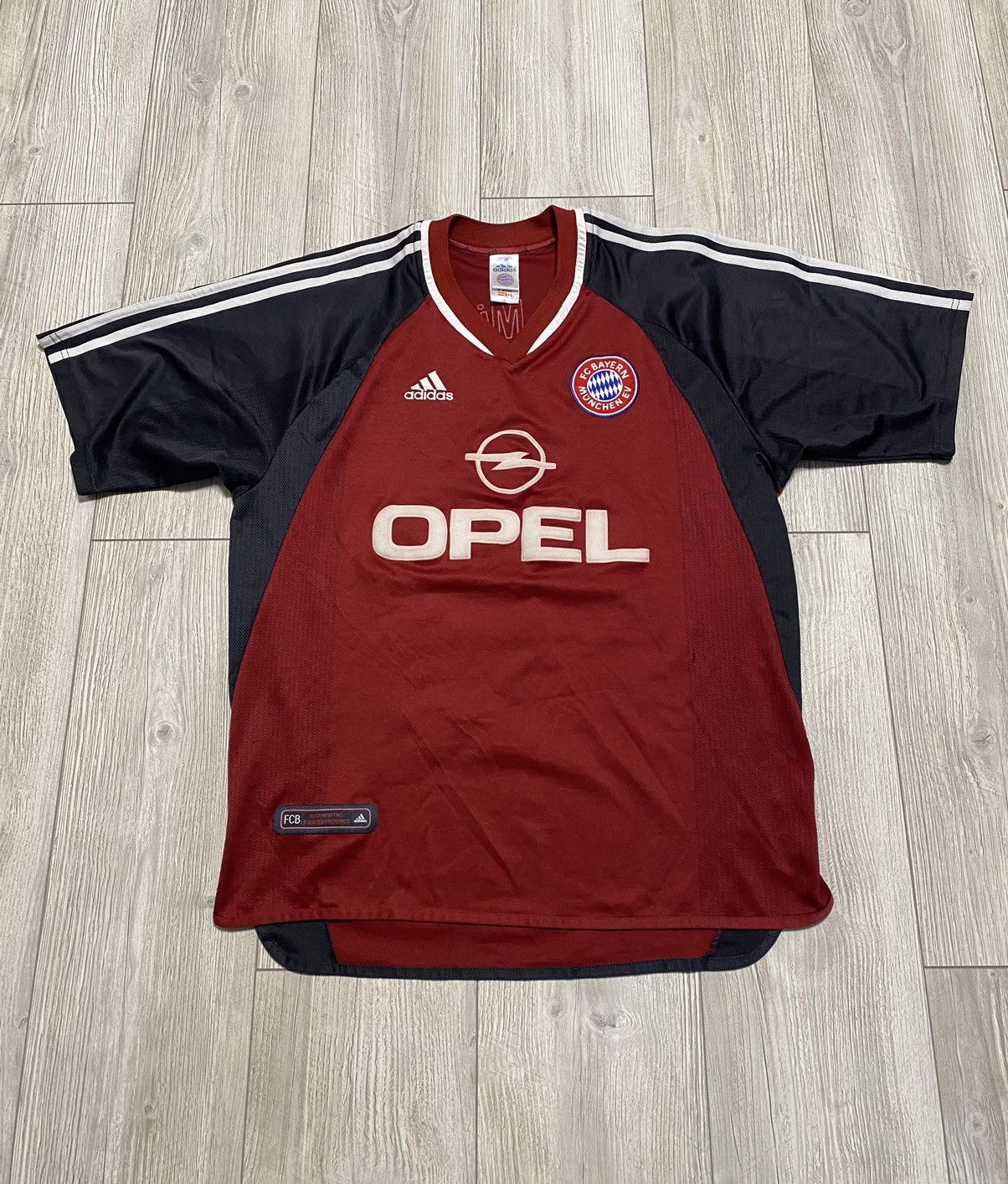 Pre-owned Adidas X Soccer Jersey Vintage 23 Hargreaves Bayern Munchen 2001 Home Football Y2k In Red