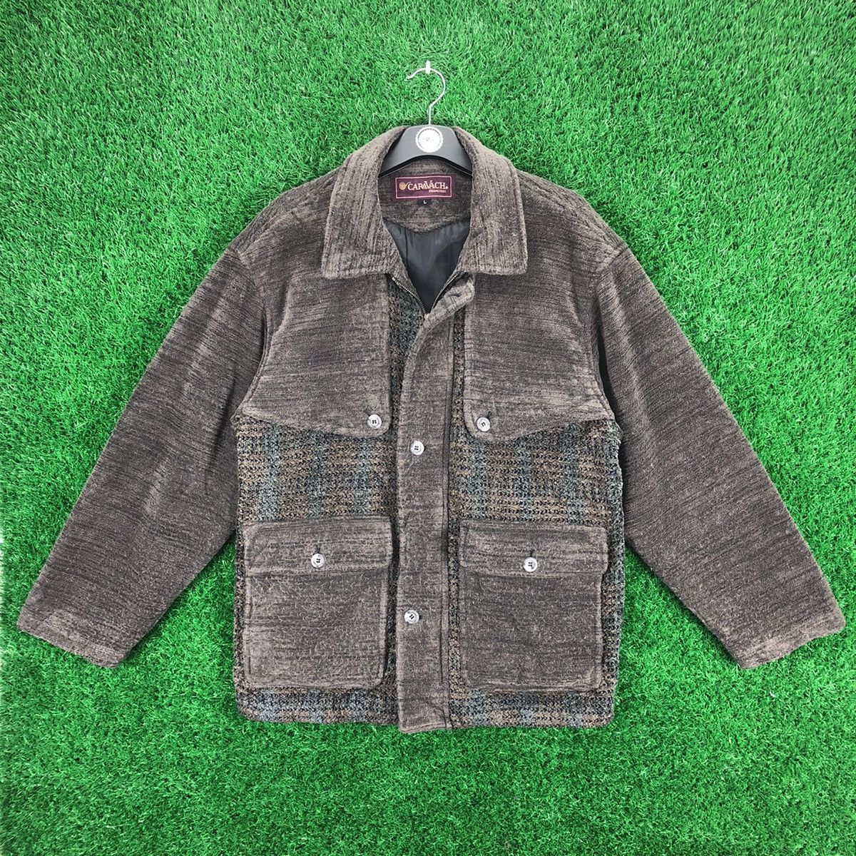 Japanese Brand Vintage 90's Caravach Fleece Zipper Jacket Size US L / EU 52-54 / 3 - 1 Thumbnail