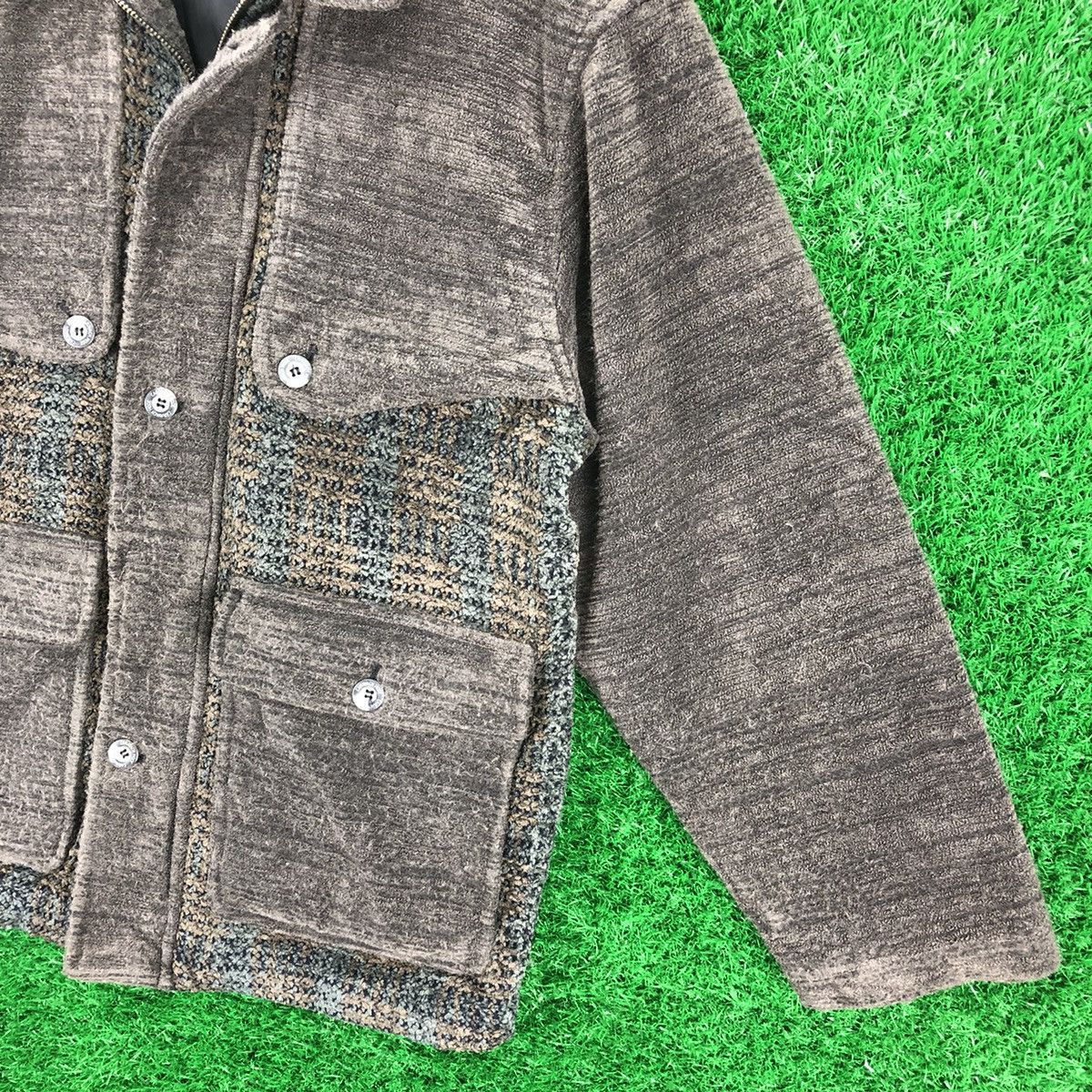 Japanese Brand Vintage 90's Caravach Fleece Zipper Jacket Size US L / EU 52-54 / 3 - 3 Thumbnail