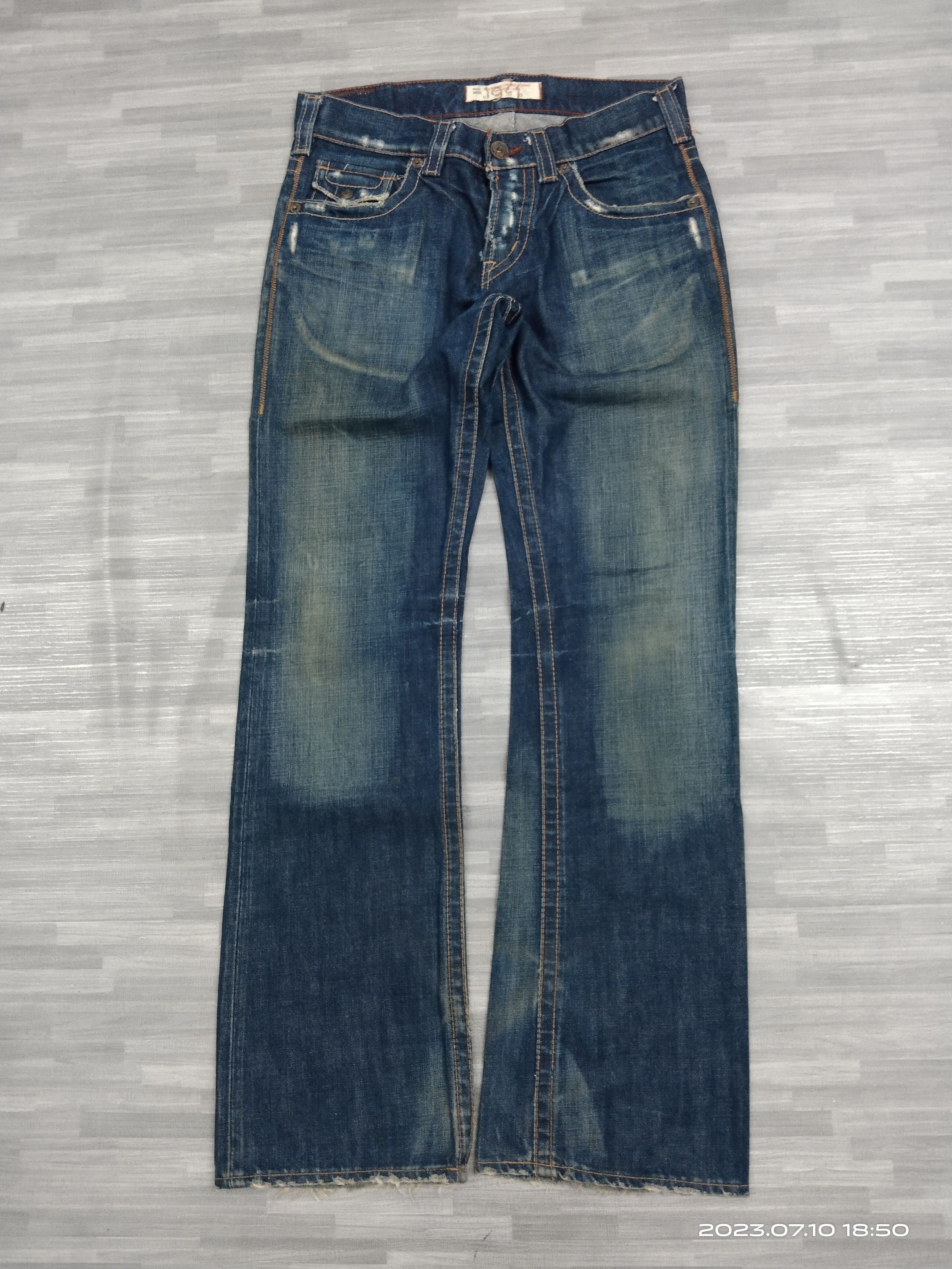 Japanese Brand FLARE SICK 1921 DENIM PANTS Size US 30 / EU 46 - 2 Thumbnail