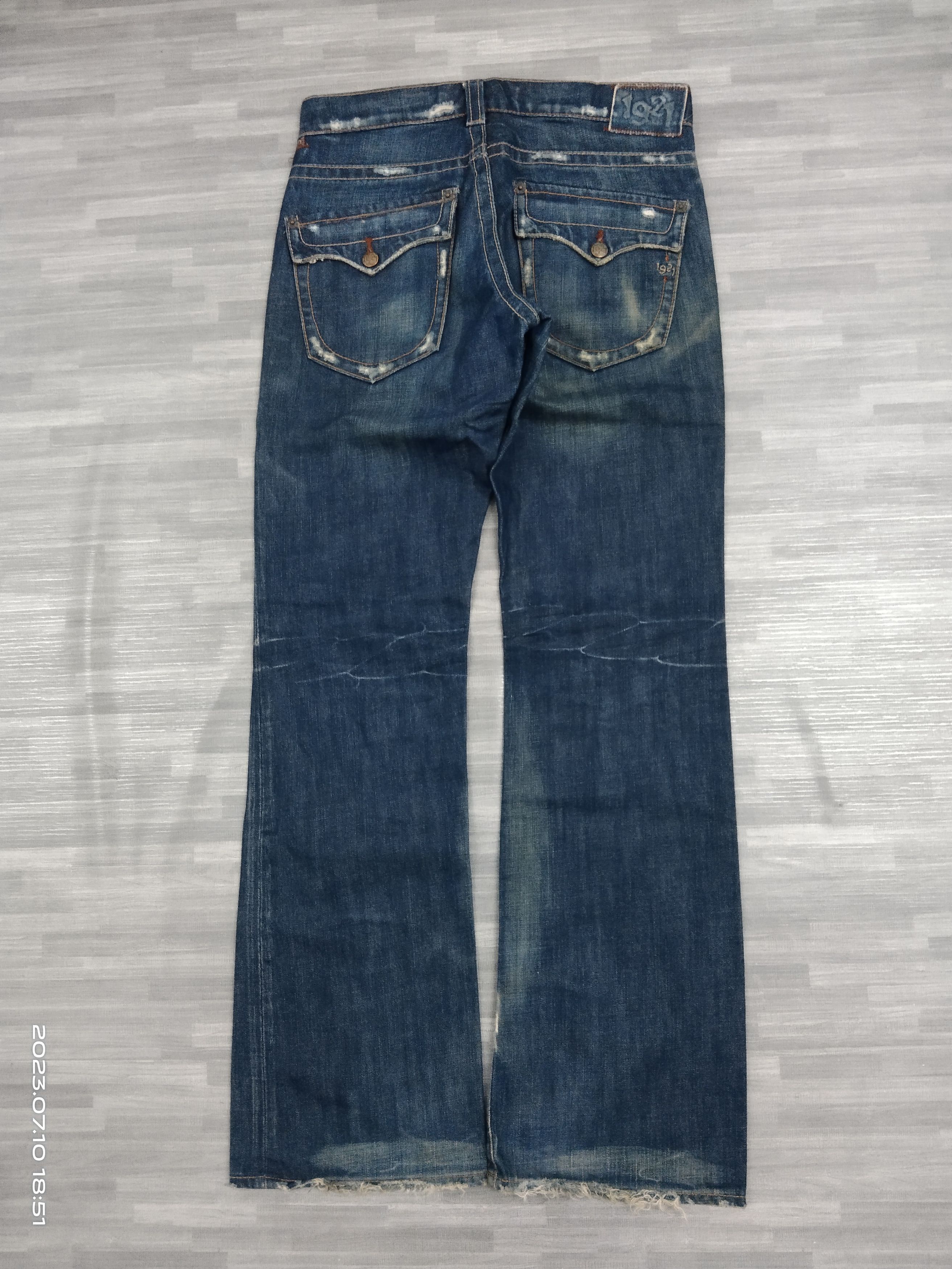 Japanese Brand FLARE SICK 1921 DENIM PANTS Size US 30 / EU 46 - 3 Thumbnail