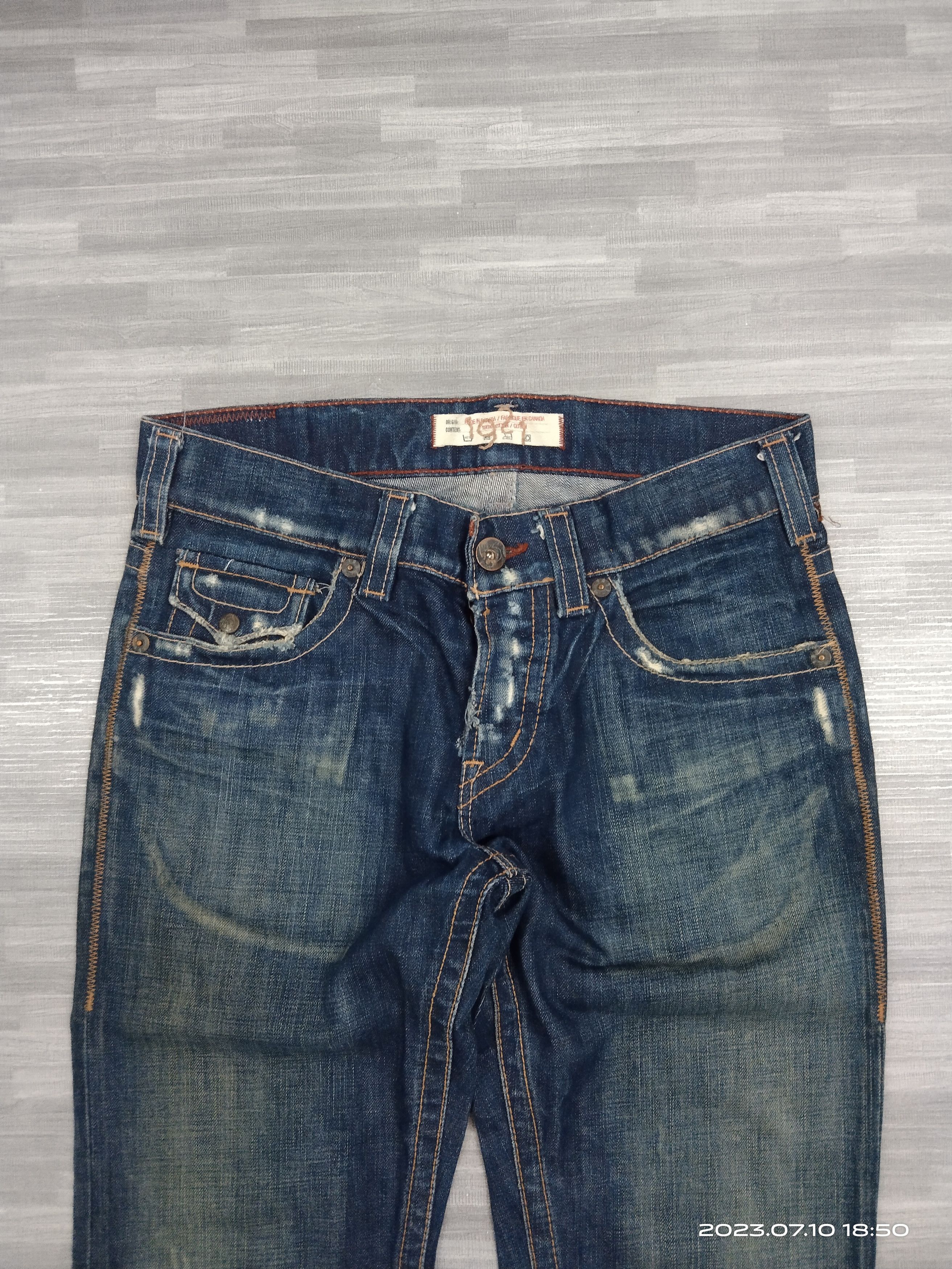 Japanese Brand FLARE SICK 1921 DENIM PANTS Size US 30 / EU 46 - 4 Thumbnail