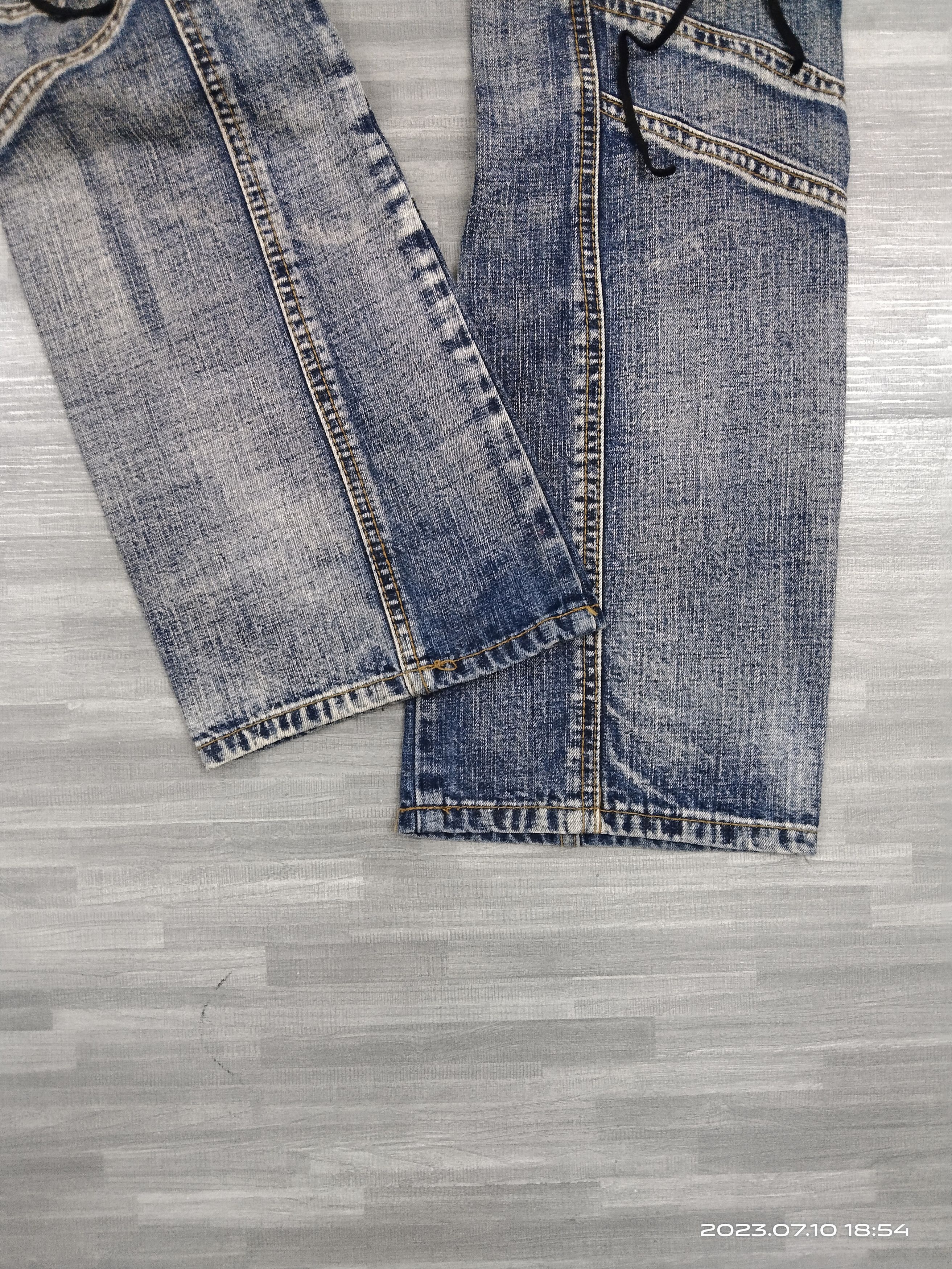 Japanese Brand FLARE SICK WASHED SESSION DENIM PANTS Size US 28 / EU 44 - 7 Thumbnail
