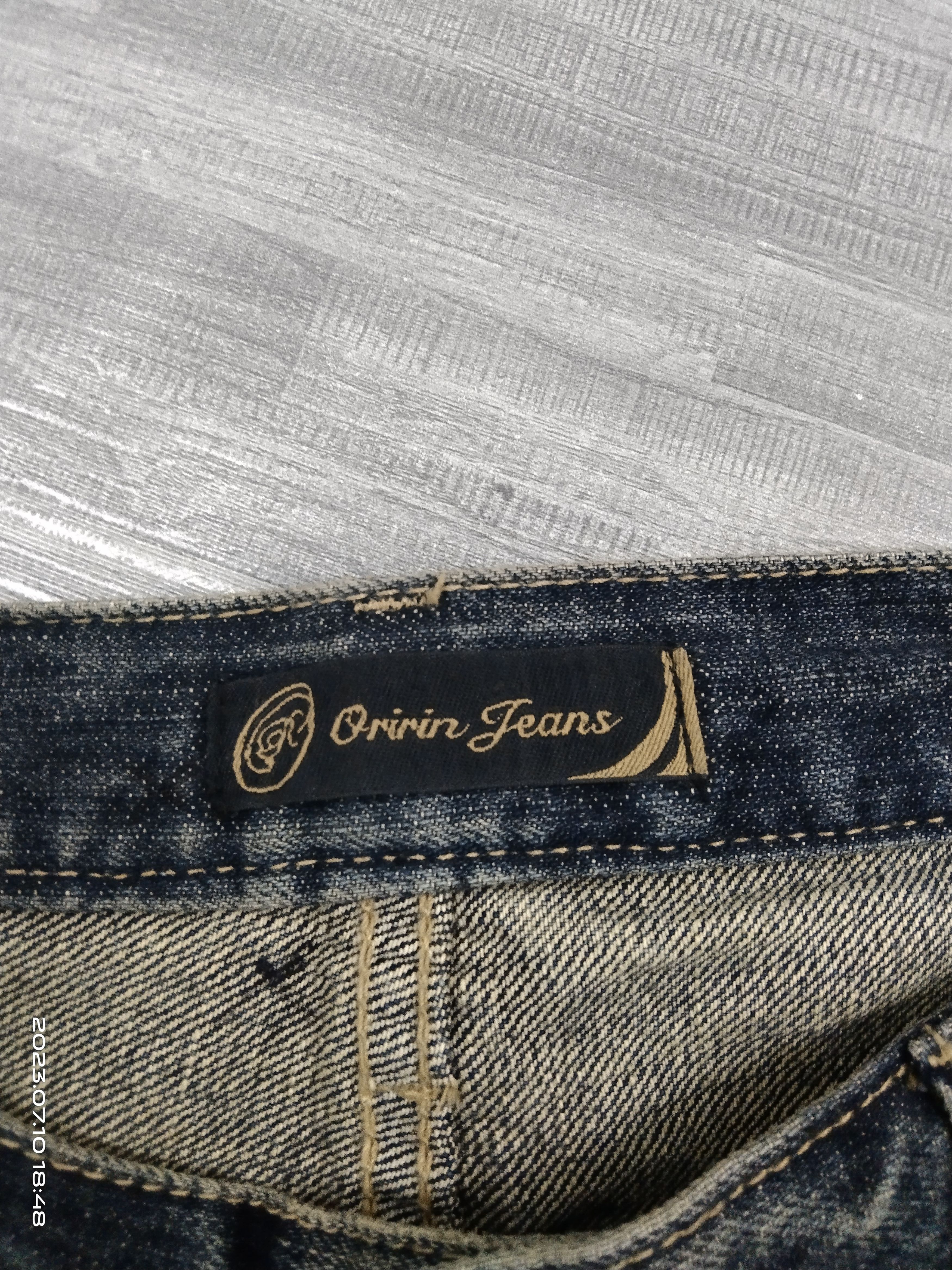 Japanese Brand FLARE SICK RIPED ORIRIN DENIM PANTS Size US 30 / EU 46 - 9 Thumbnail