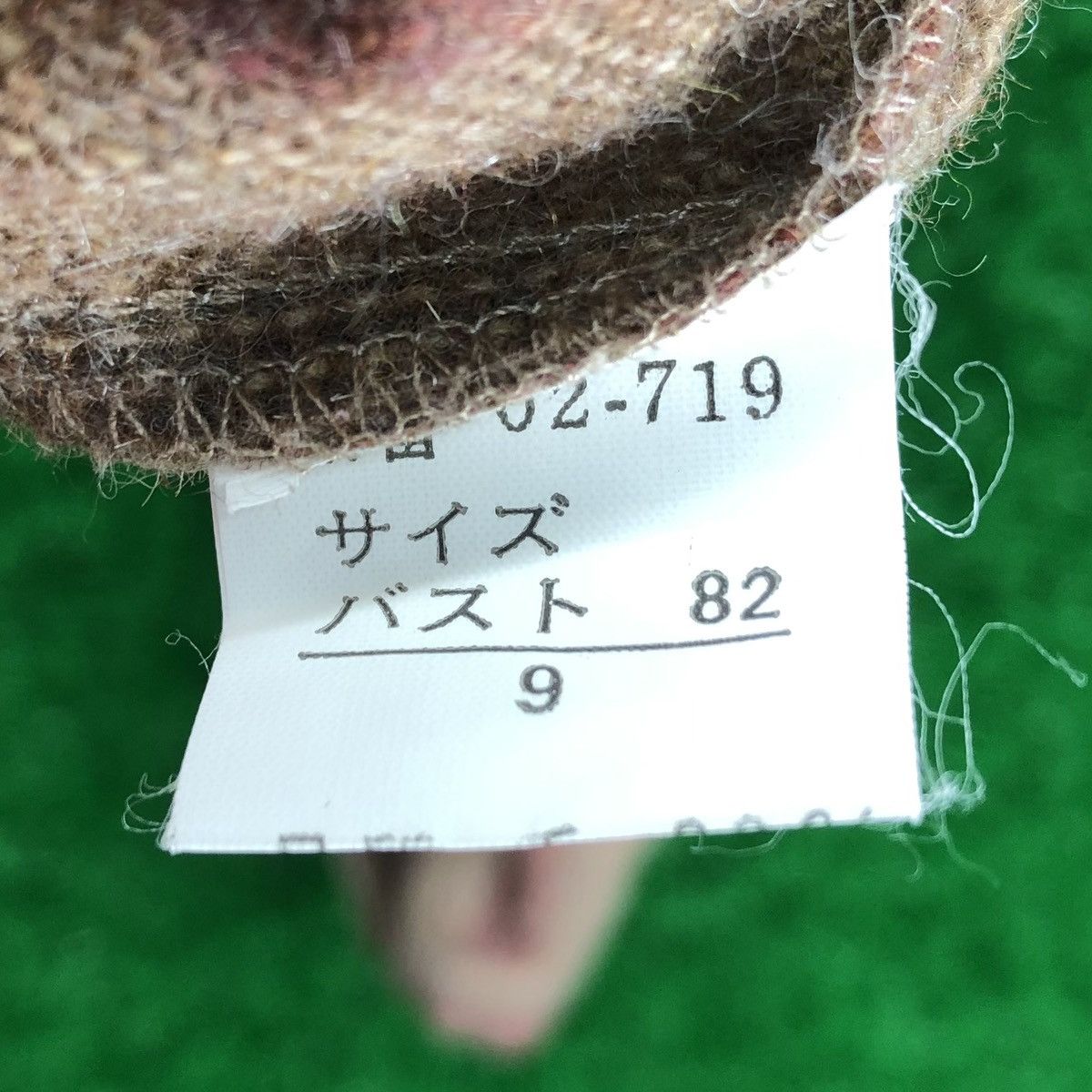 Japanese Brand Vintage 80's Wool Flannel Round Collar Striped by Dolcis Size US XXS / EU 40 - 13 Thumbnail