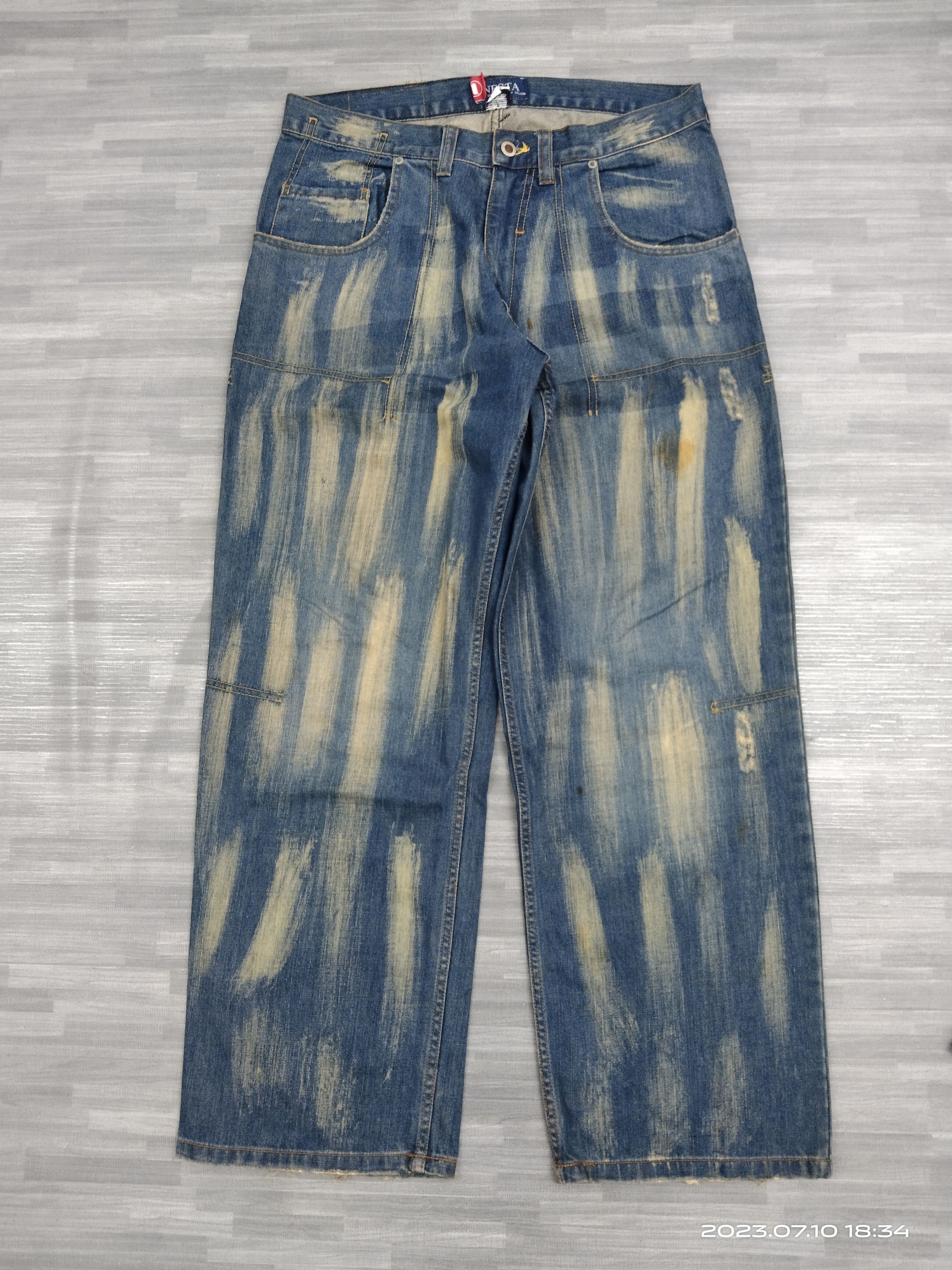 SICK BAGGY SPLATTER RUSTY NESTA DENIM PANTS