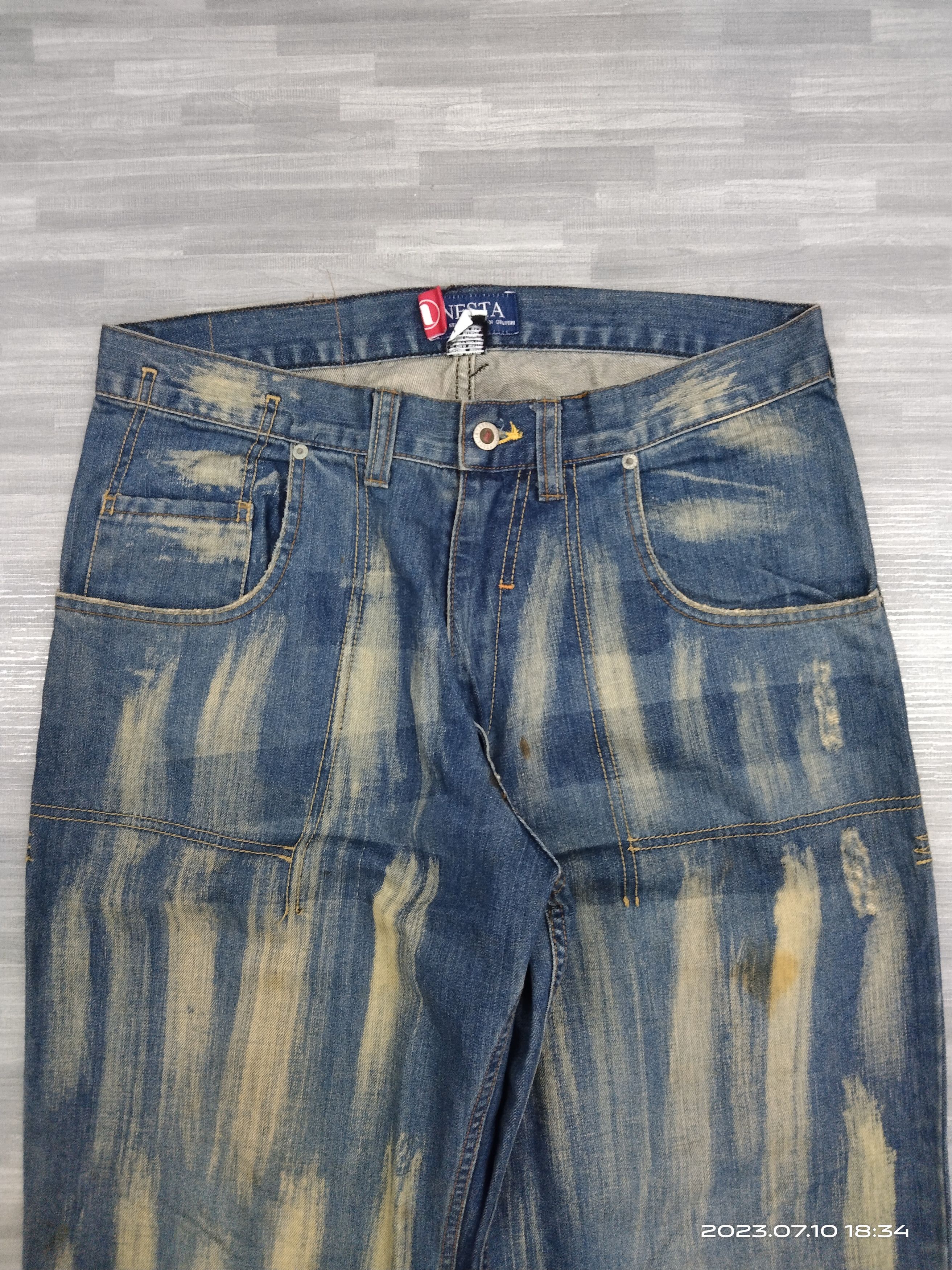 SICK BAGGY SPLATTER RUSTY NESTA DENIM PANTS