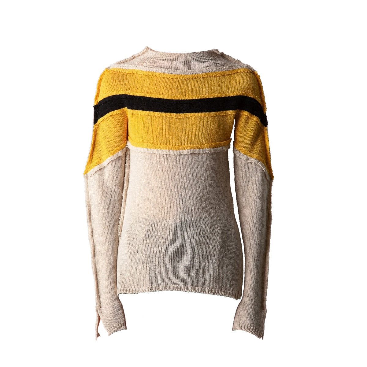 image of ★ Marni, Deconstructed Roundneck Sweater in Cream, Men's (Size XL)