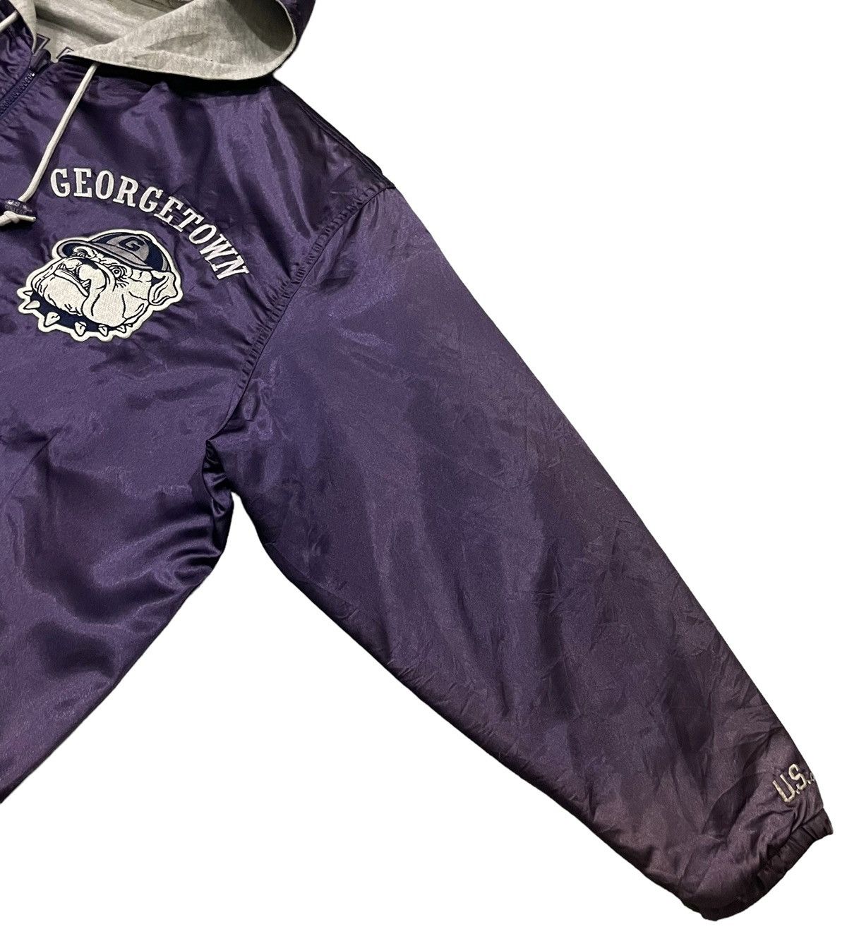 NCAA Vintage Georgetown Hoyas American College Reversible Jacket Size US L / EU 52-54 / 3 - 8 Thumbnail