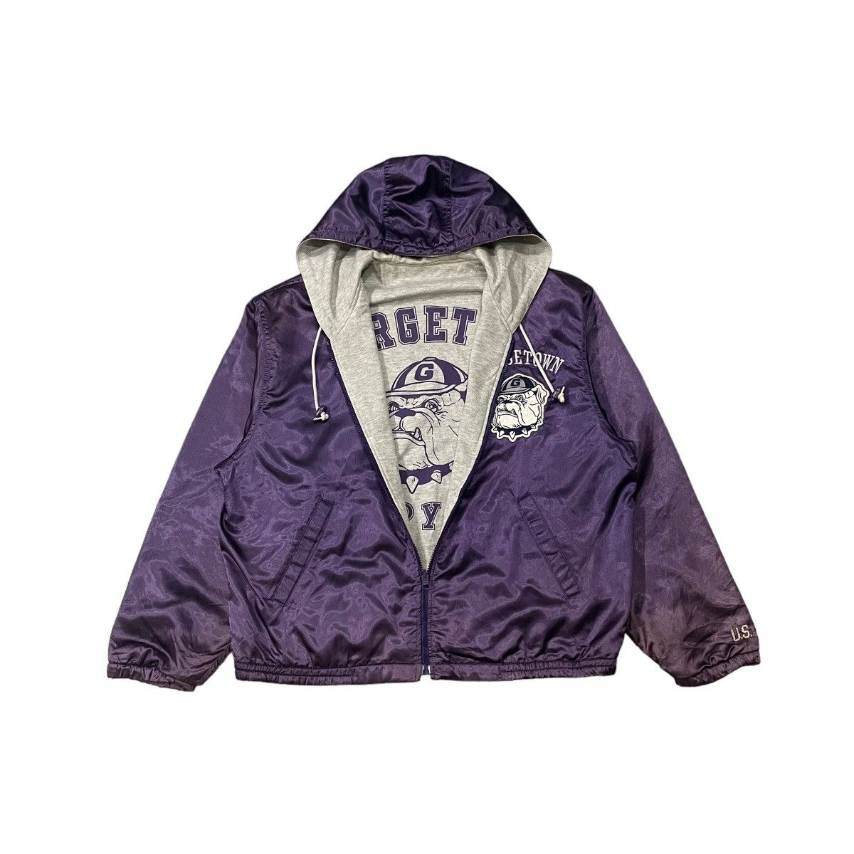 NCAA Vintage Georgetown Hoyas American College Reversible Jacket Size US L / EU 52-54 / 3 - 1 Thumbnail