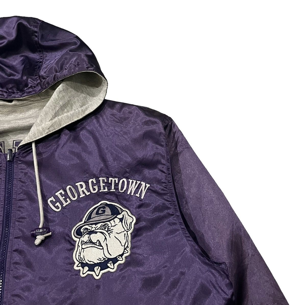 NCAA Vintage Georgetown Hoyas American College Reversible Jacket Size US L / EU 52-54 / 3 - 3 Thumbnail