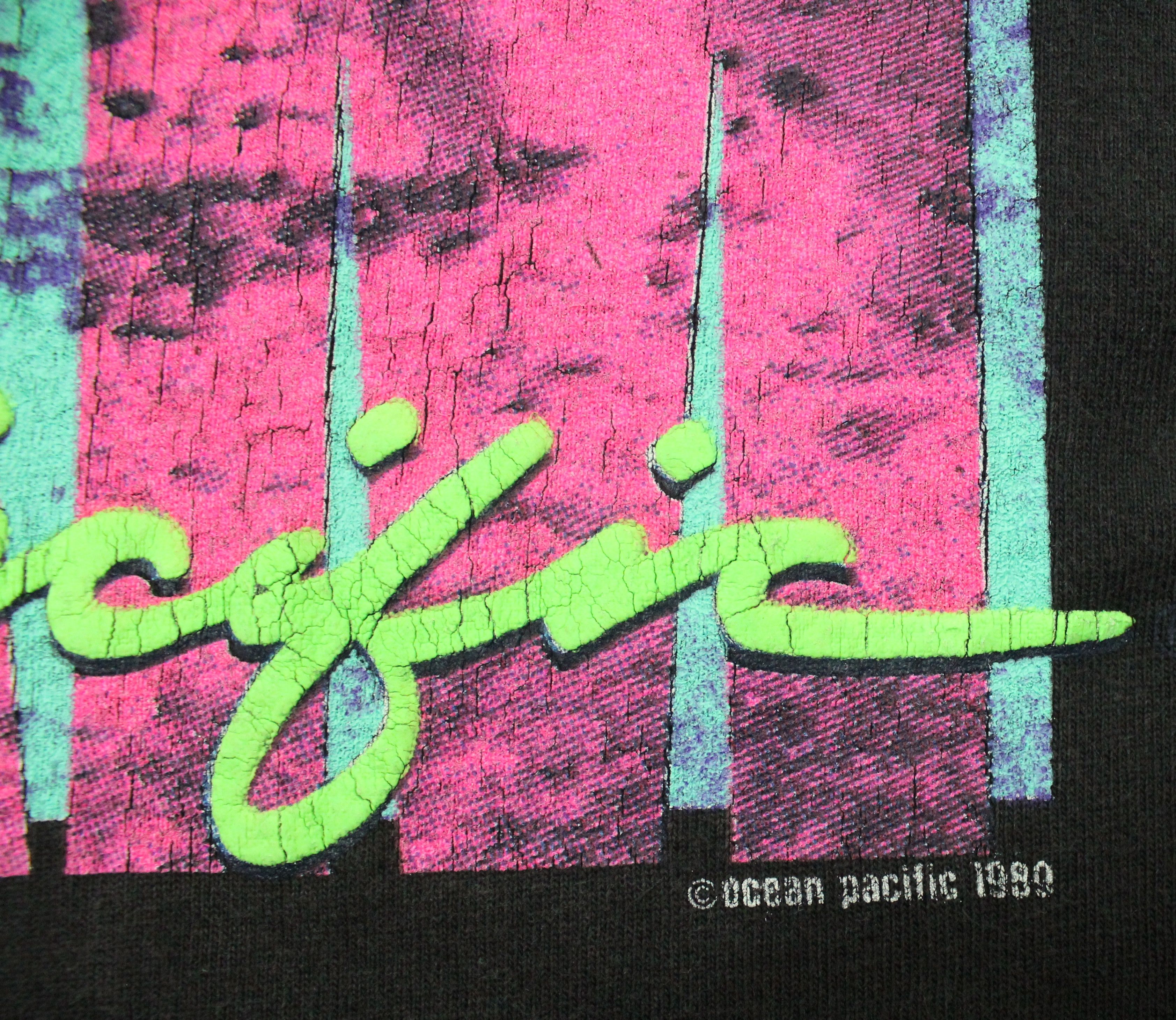 Ocean Pacific × Vintage Vintage 80s OCEAN PACIFIC T Shirt Pocket 1989 Size US S / EU 44-46 / 1 - 8 Thumbnail