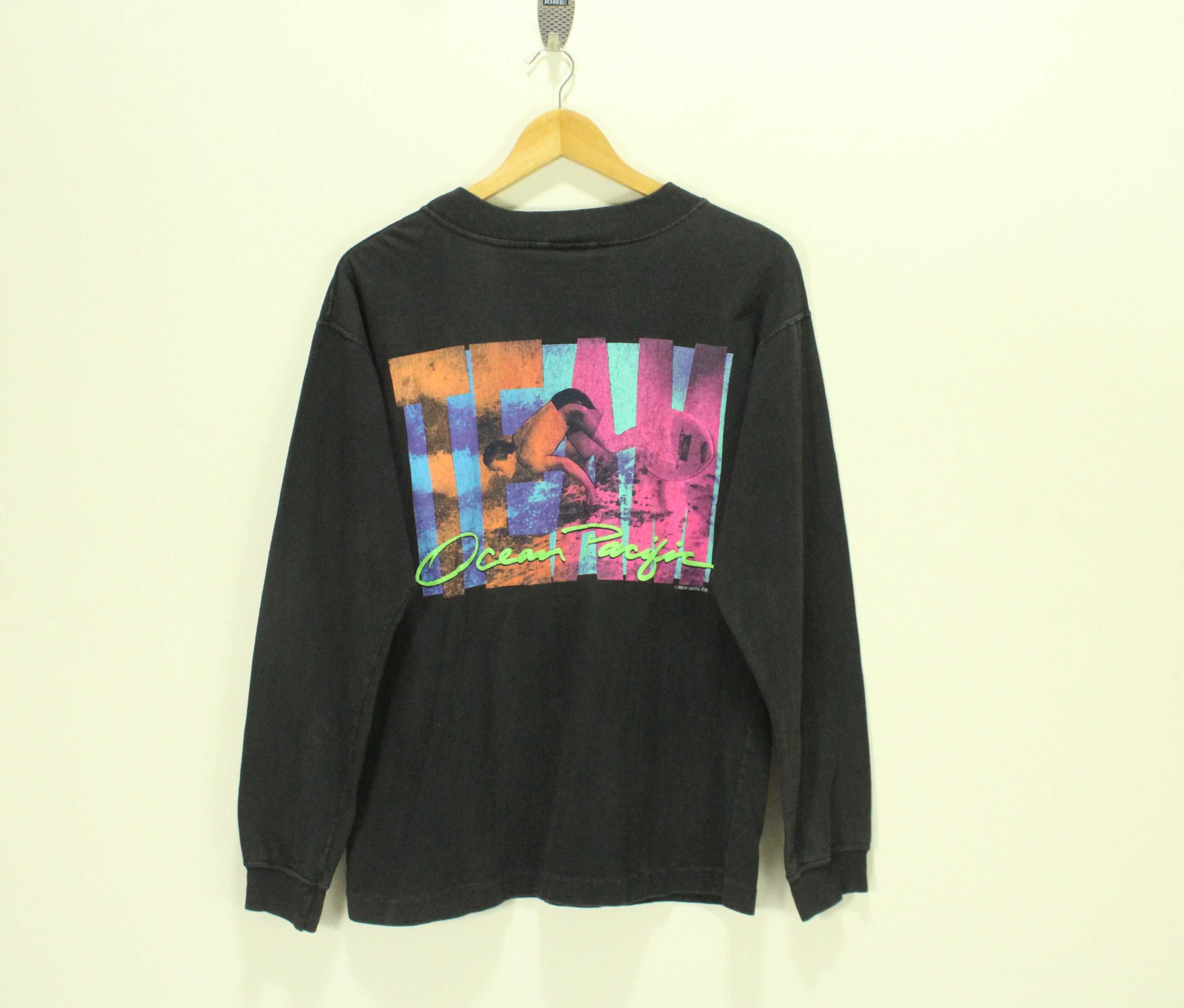 Ocean Pacific × Vintage Vintage 80s OCEAN PACIFIC T Shirt Pocket 1989 Size US S / EU 44-46 / 1 - 1 Thumbnail