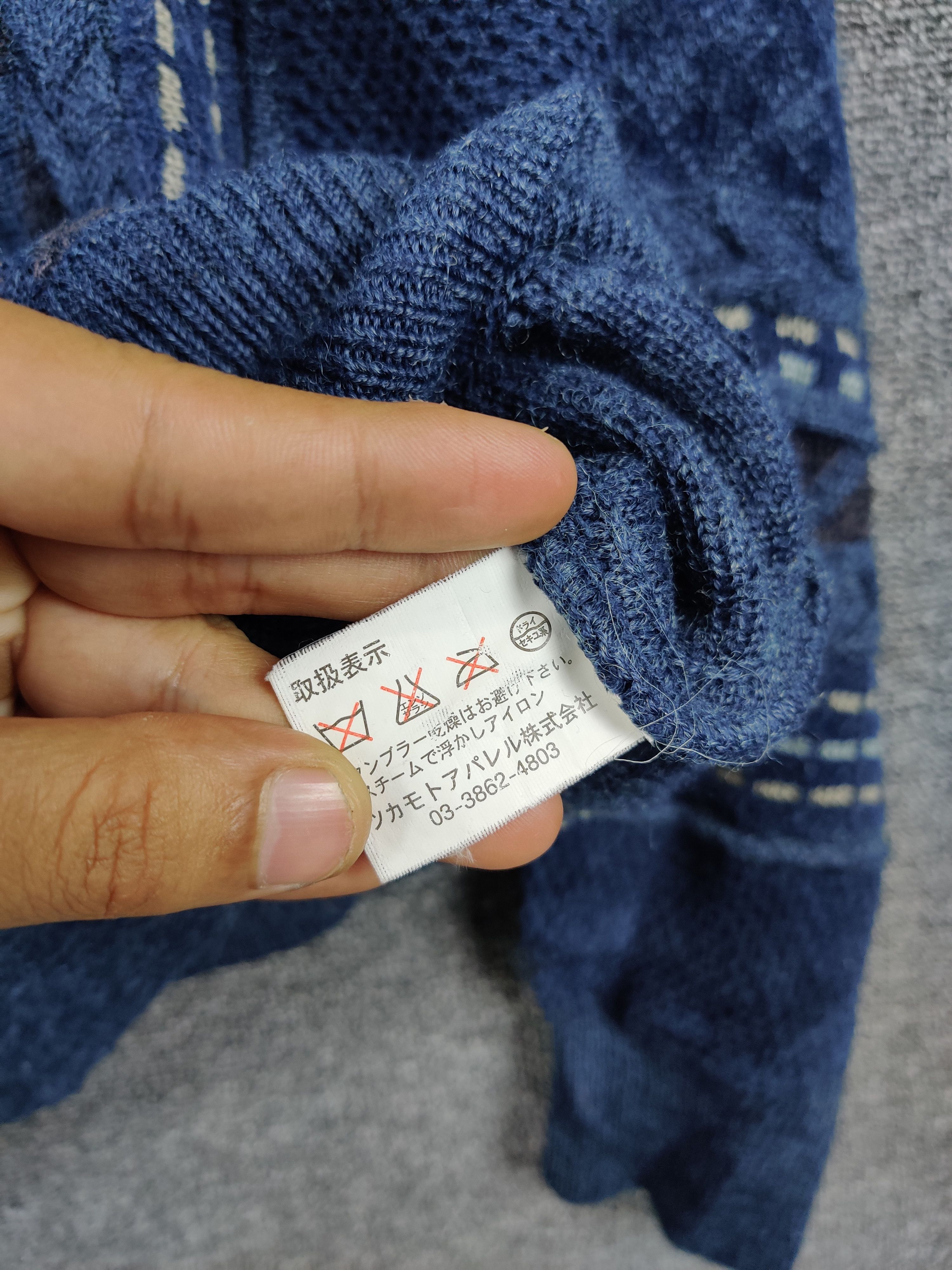 Japanese Brand Vintage Rezzo Knit Sweater Nice Design Size US L / EU 52-54 / 3 - 9 Thumbnail