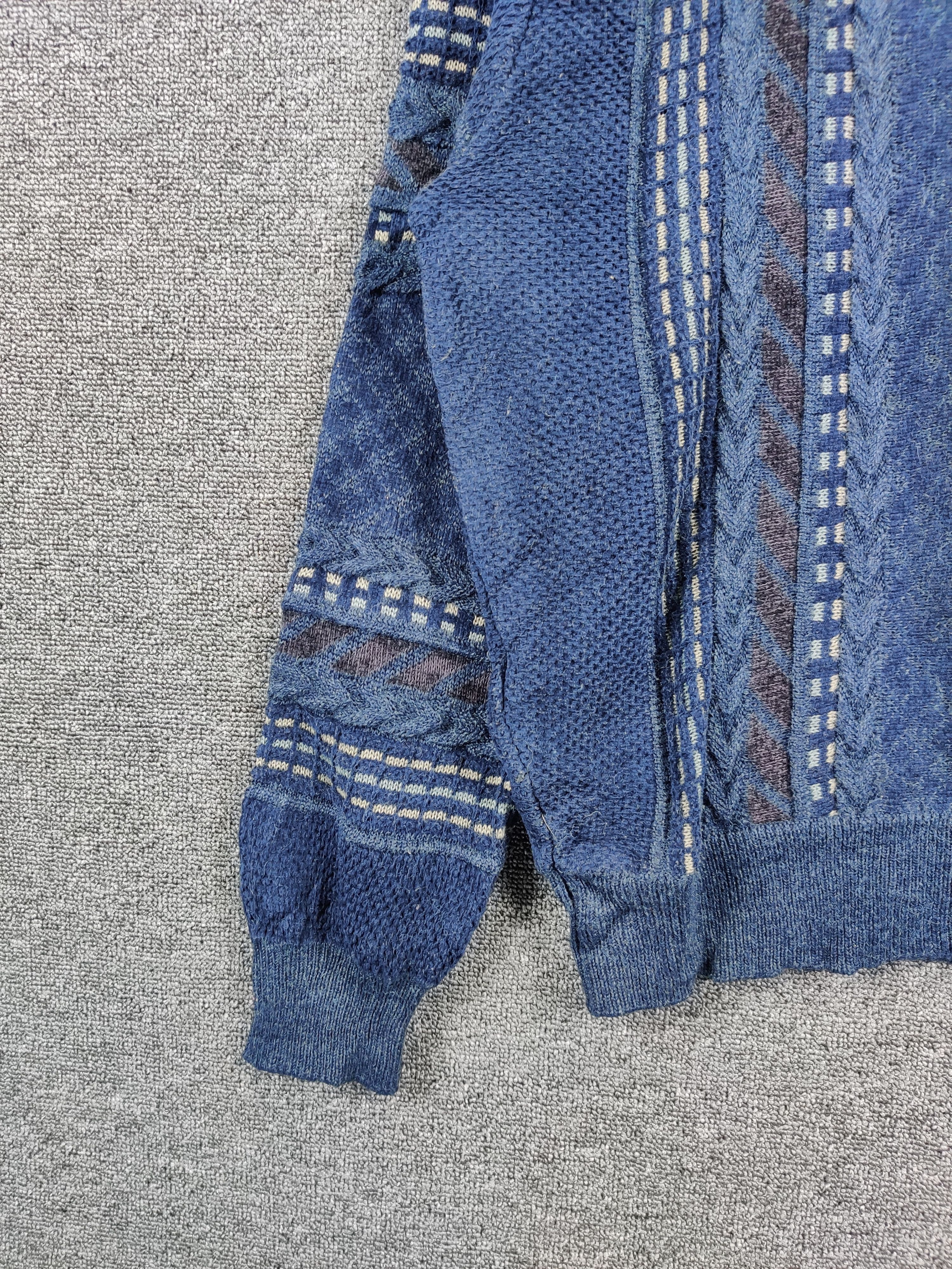 Japanese Brand Vintage Rezzo Knit Sweater Nice Design Size US L / EU 52-54 / 3 - 4 Thumbnail