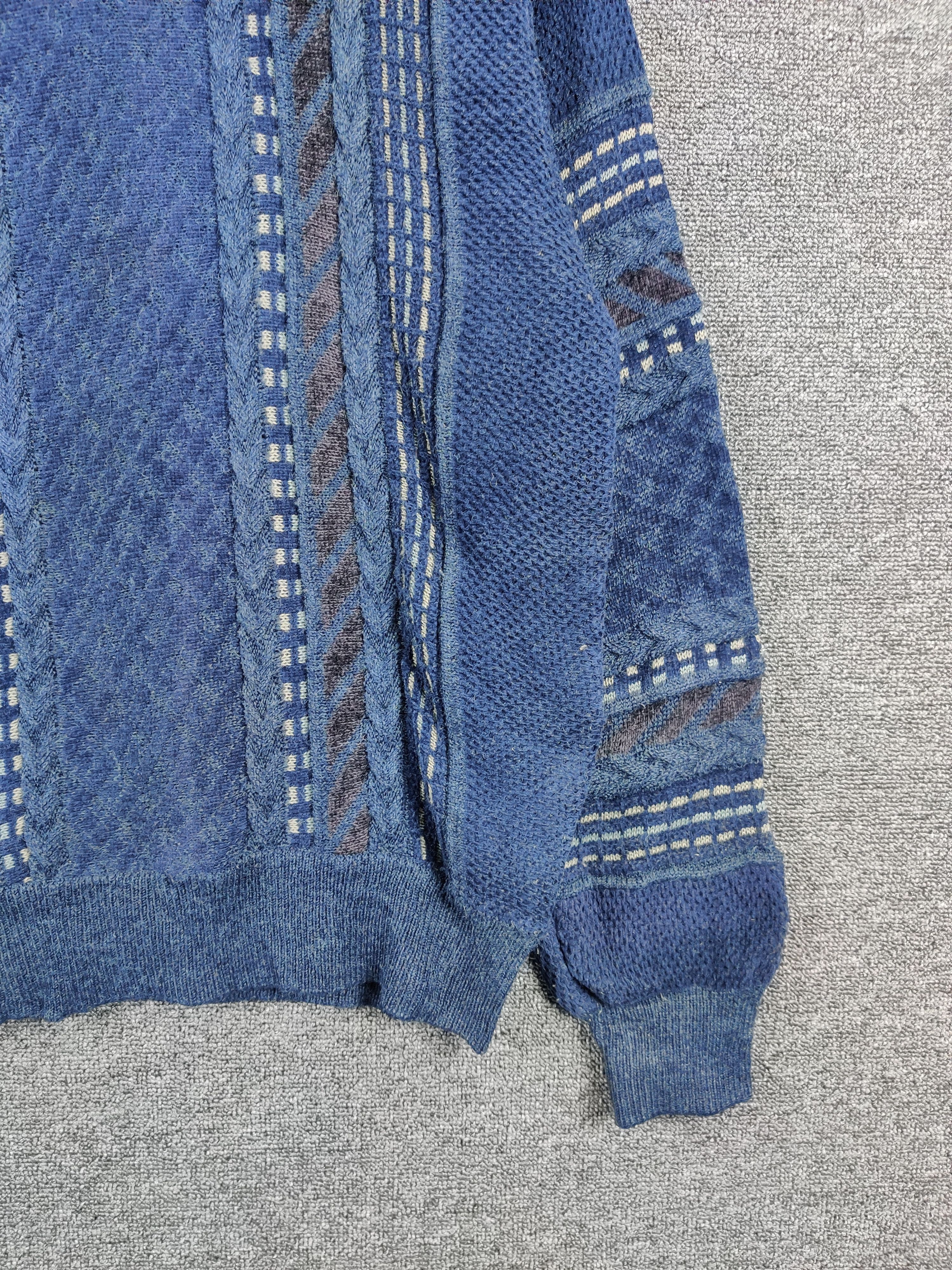 Japanese Brand Vintage Rezzo Knit Sweater Nice Design Size US L / EU 52-54 / 3 - 3 Thumbnail