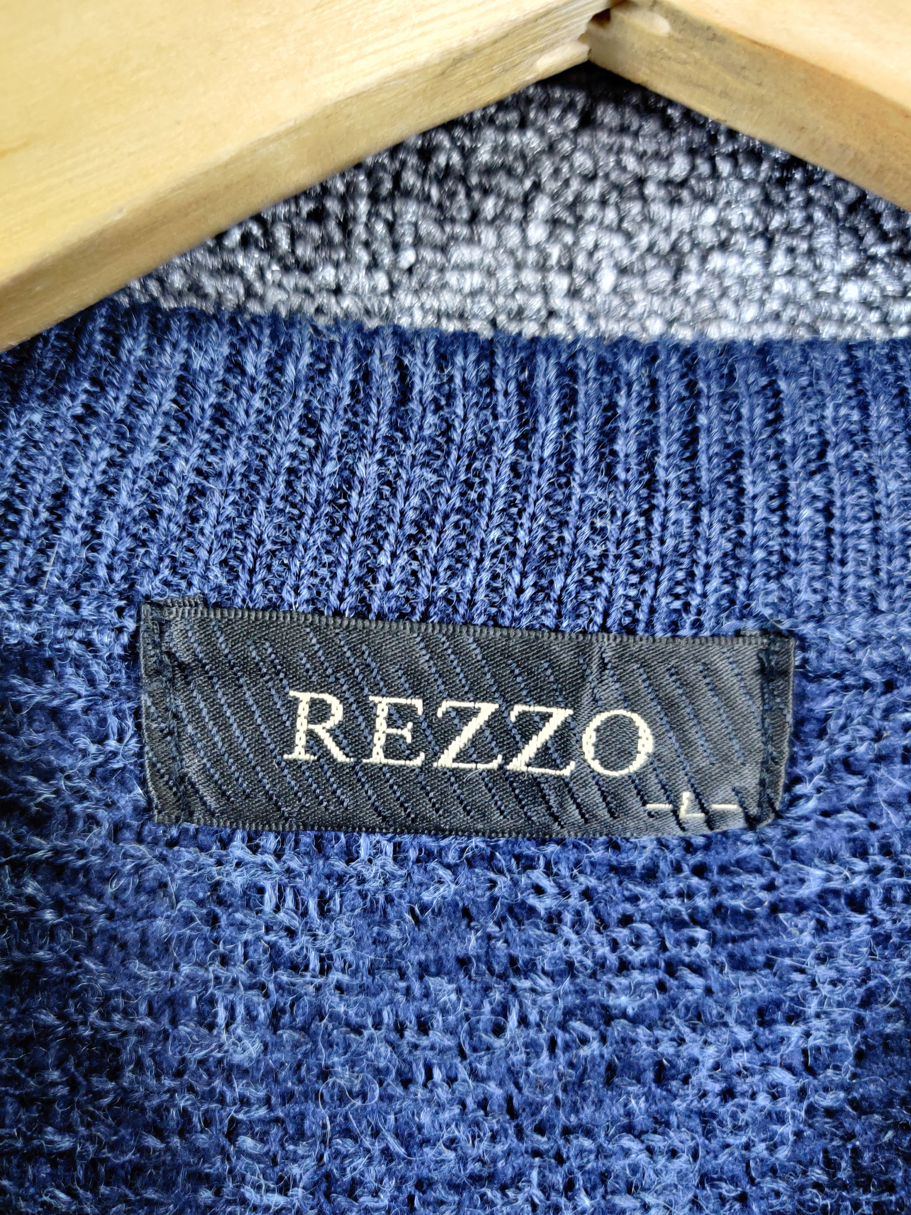 Japanese Brand Vintage Rezzo Knit Sweater Nice Design Size US L / EU 52-54 / 3 - 7 Thumbnail