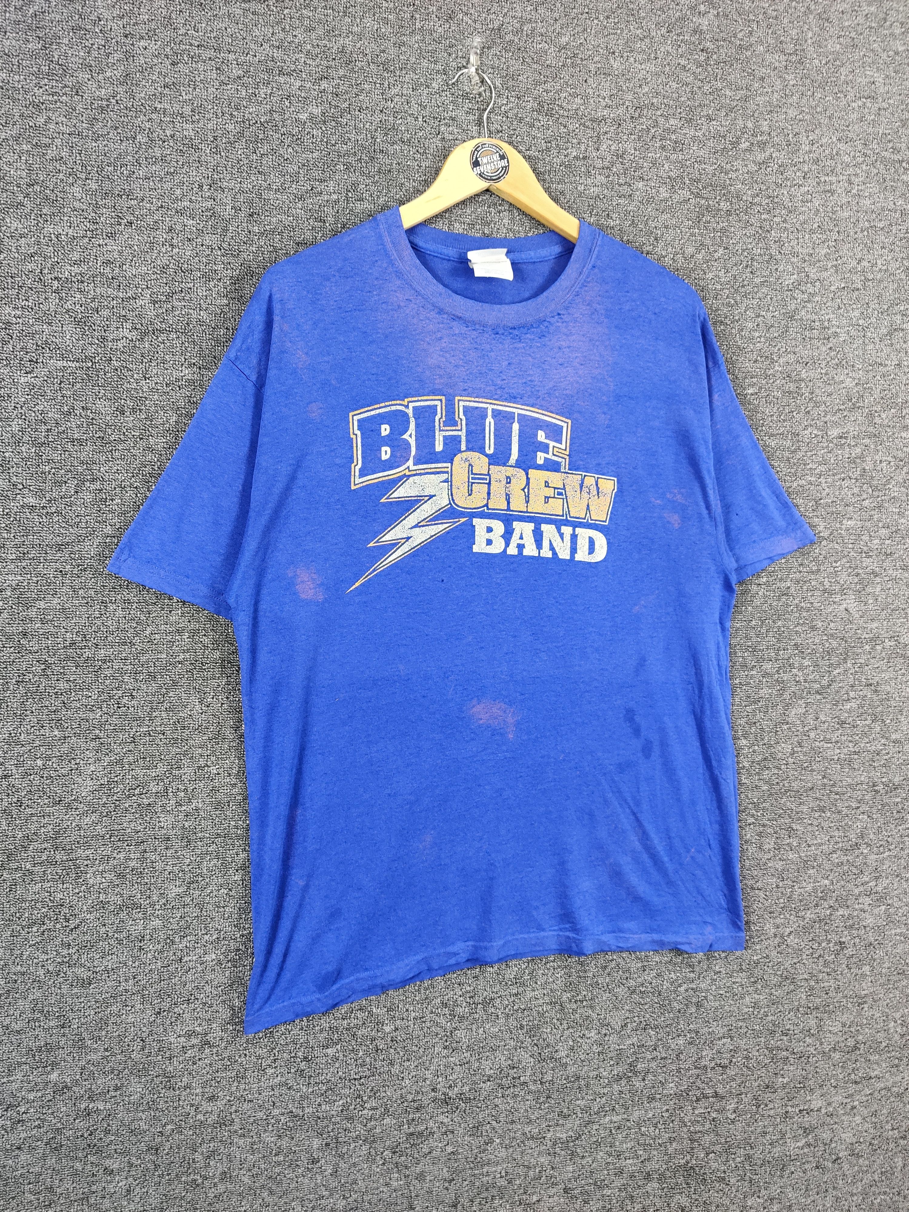 Band Tees Vintage Blue Crew Band Tee Tshirt Size US L / EU 52-54 / 3 - 6 Thumbnail