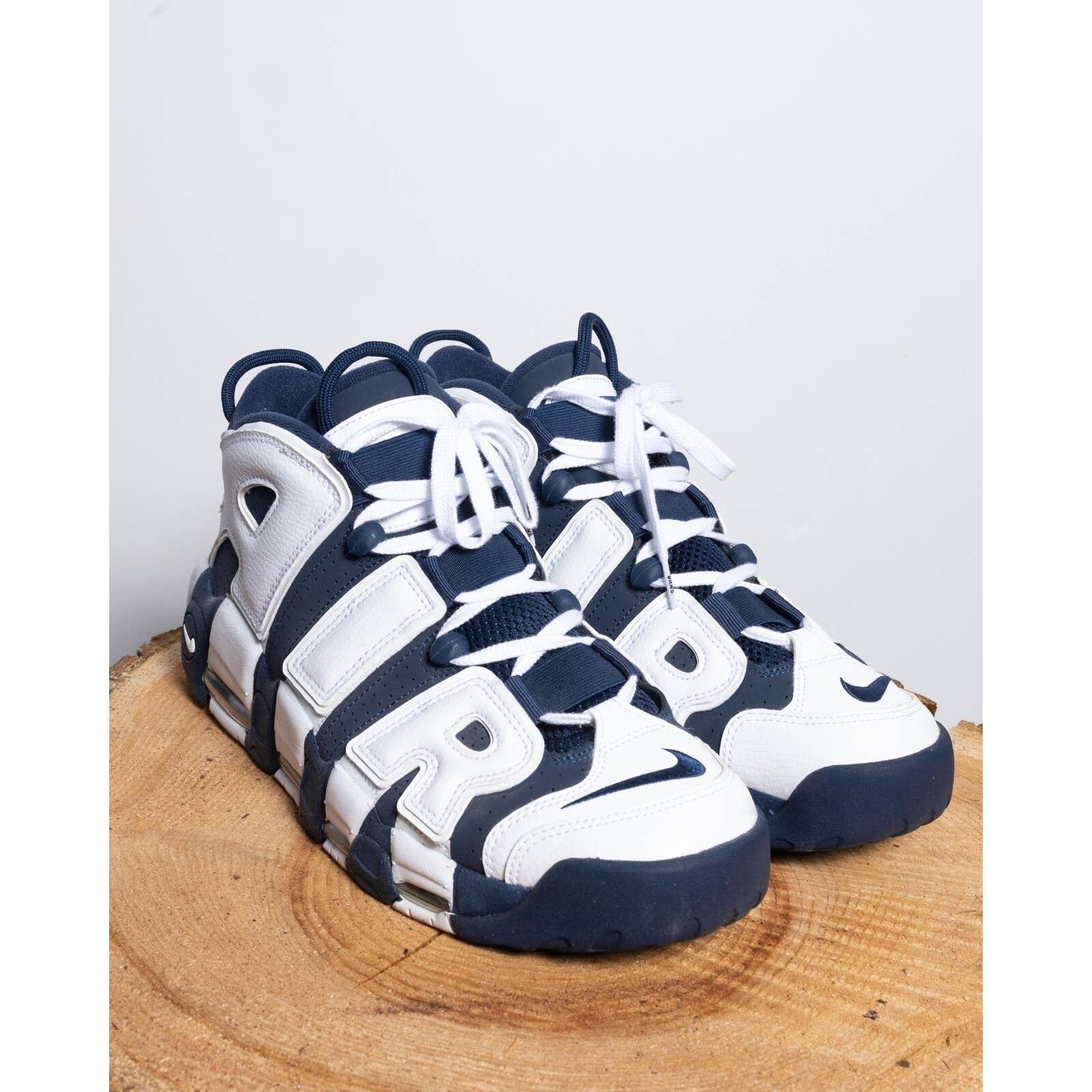 Pre-owned Nike Air More Uptempo Olympic Size 11 Blue White 414962-104 Shoes