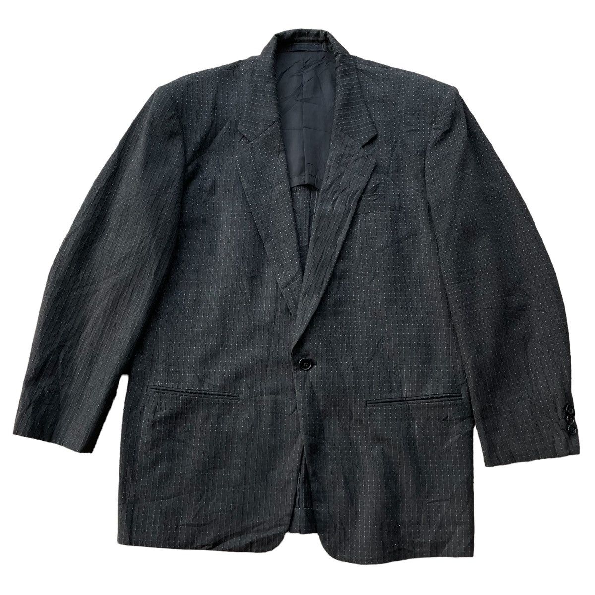 Y's for Men Vintage 80’s Y’s For Men Checkered Knitted Button Jacket Size US M / EU 48-50 / 2 - 1 Thumbnail