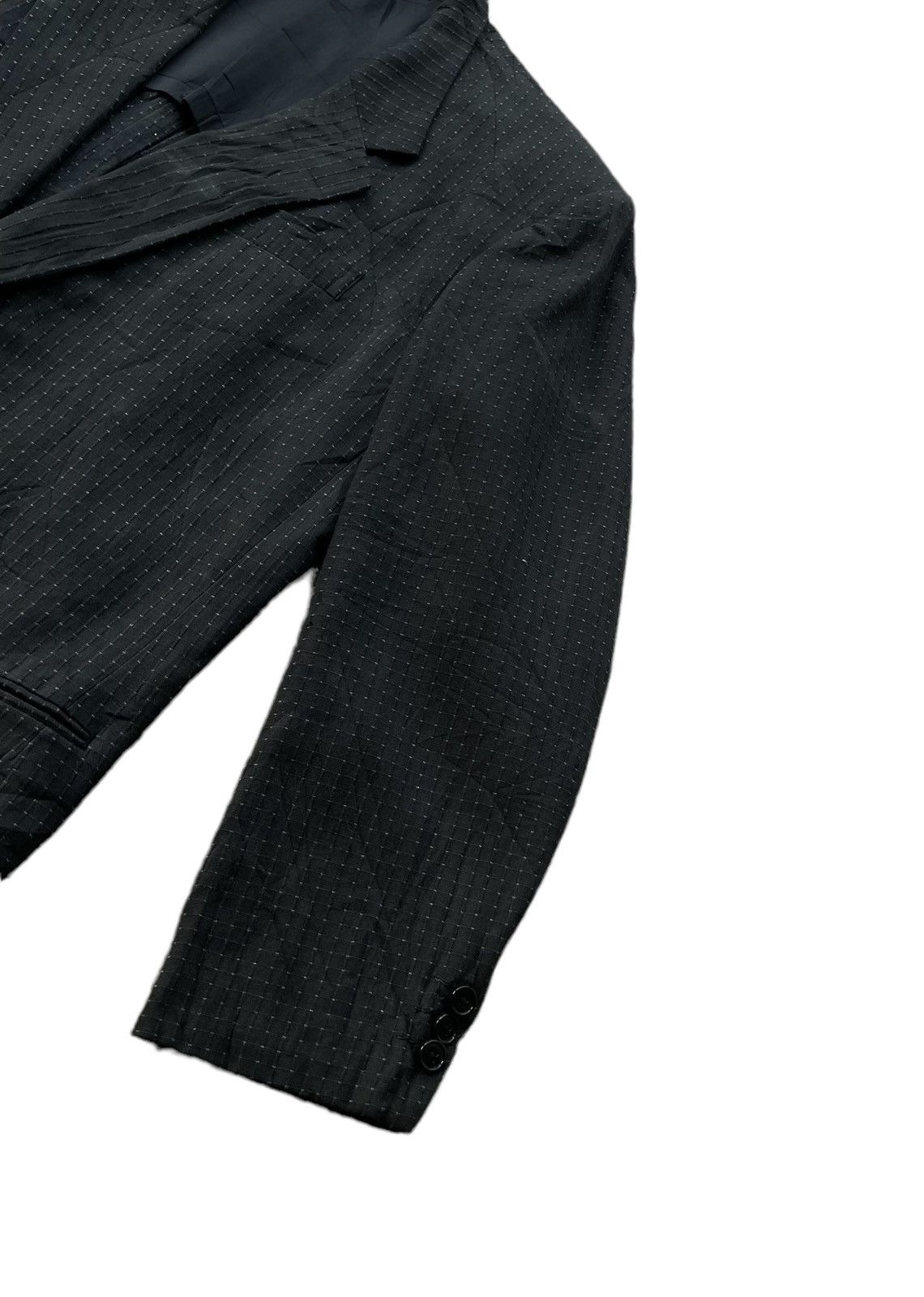 Y's for Men Vintage 80’s Y’s For Men Checkered Knitted Button Jacket Size US M / EU 48-50 / 2 - 8 Thumbnail