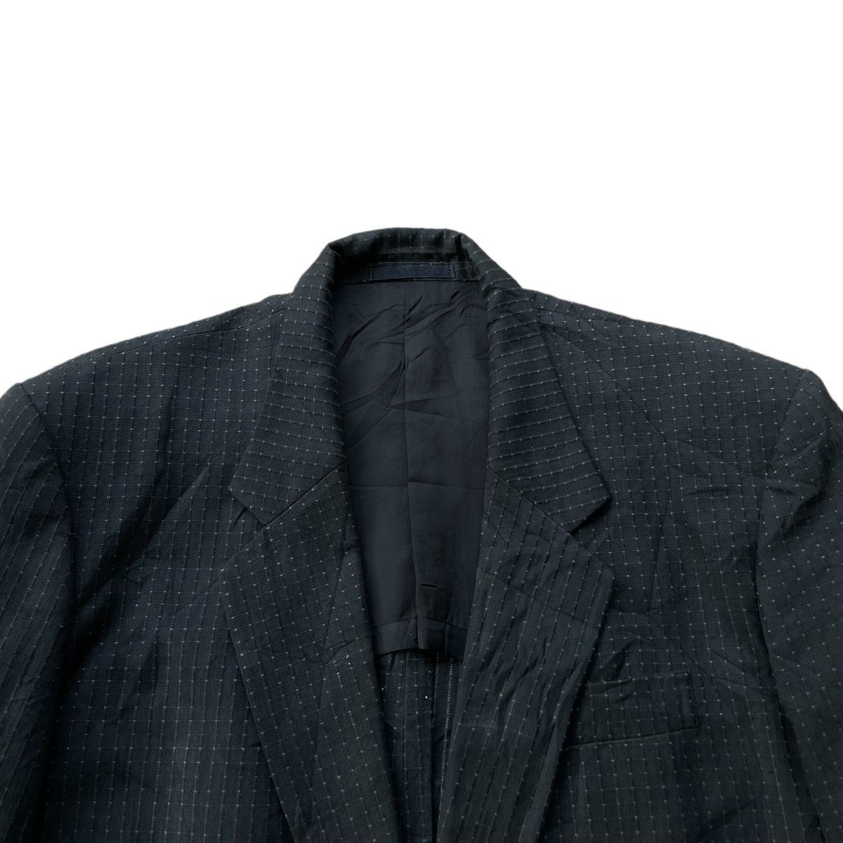 Y's for Men Vintage 80’s Y’s For Men Checkered Knitted Button Jacket Size US M / EU 48-50 / 2 - 6 Thumbnail