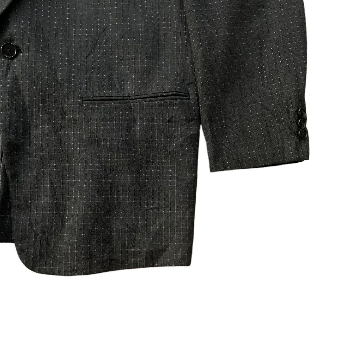 Y's for Men Vintage 80’s Y’s For Men Checkered Knitted Button Jacket Size US M / EU 48-50 / 2 - 3 Thumbnail