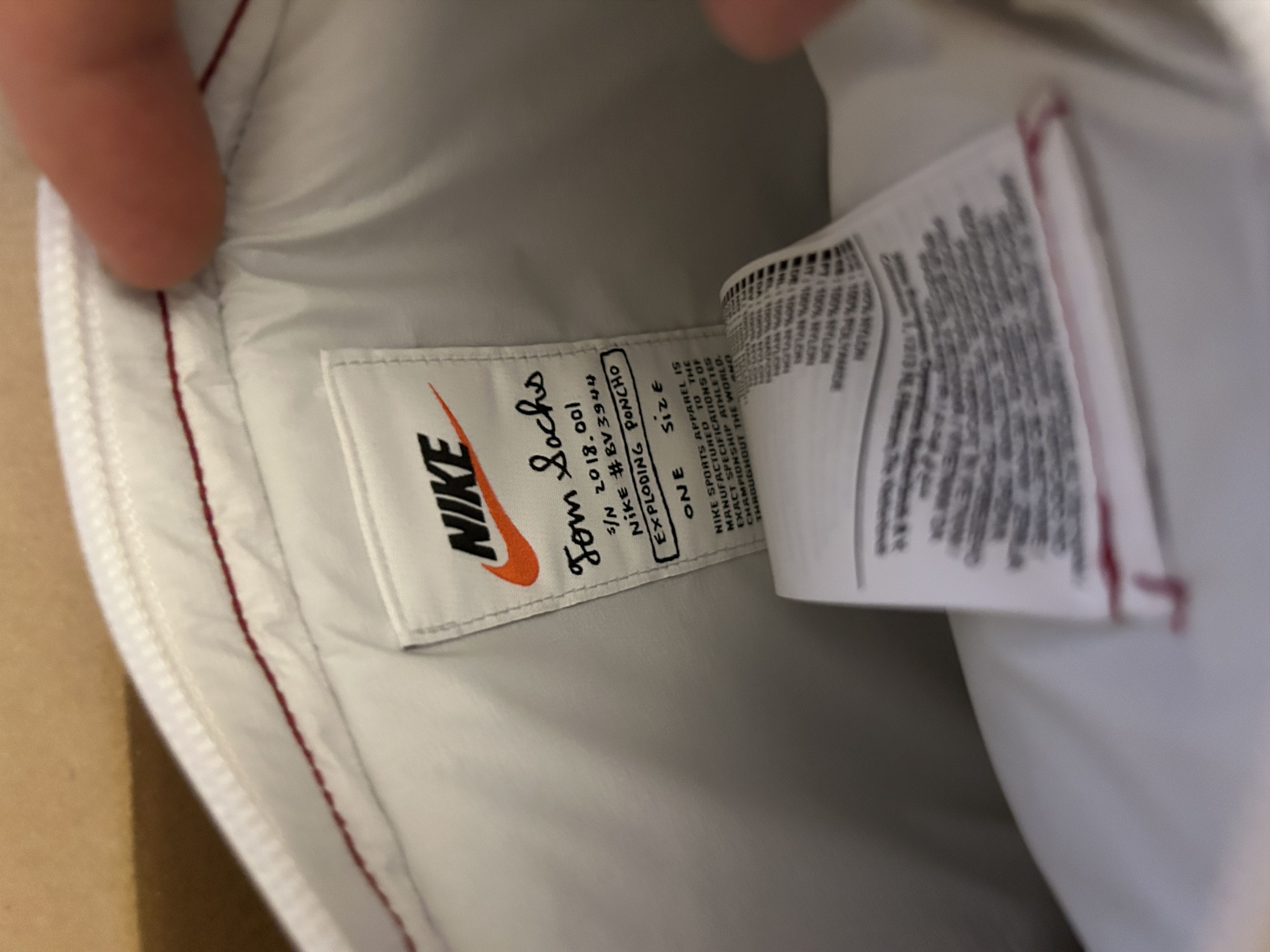Nike × Tom Sachs Nike x Tom Sachs Exploding Poncho Men's White Size ONE SIZE - 15 Thumbnail