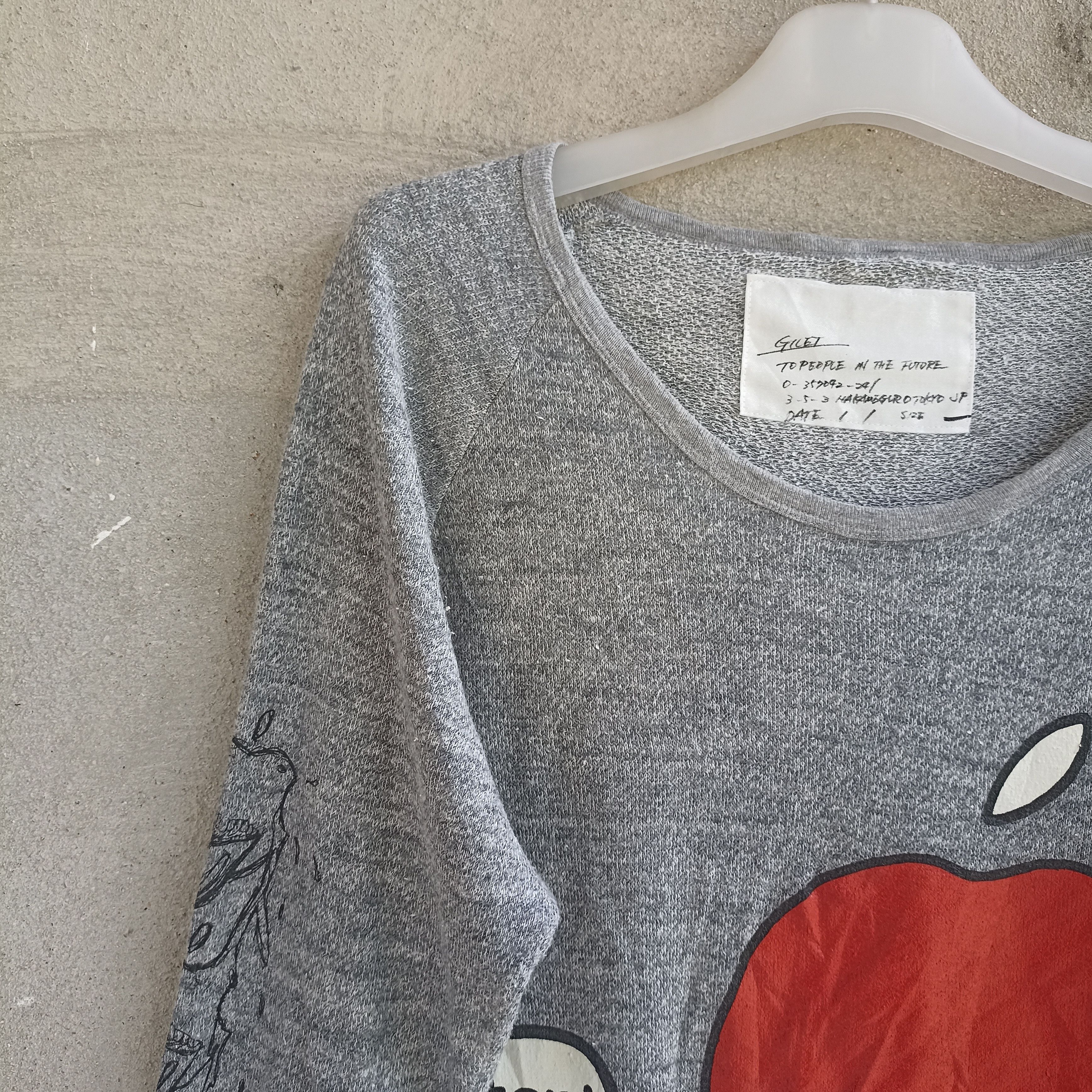 Band Tees × Japanese Brand Start Me Up Tongue Apple Long Sleeve Shirt Size M / US 6-8 / IT 42-44 - 5 Thumbnail