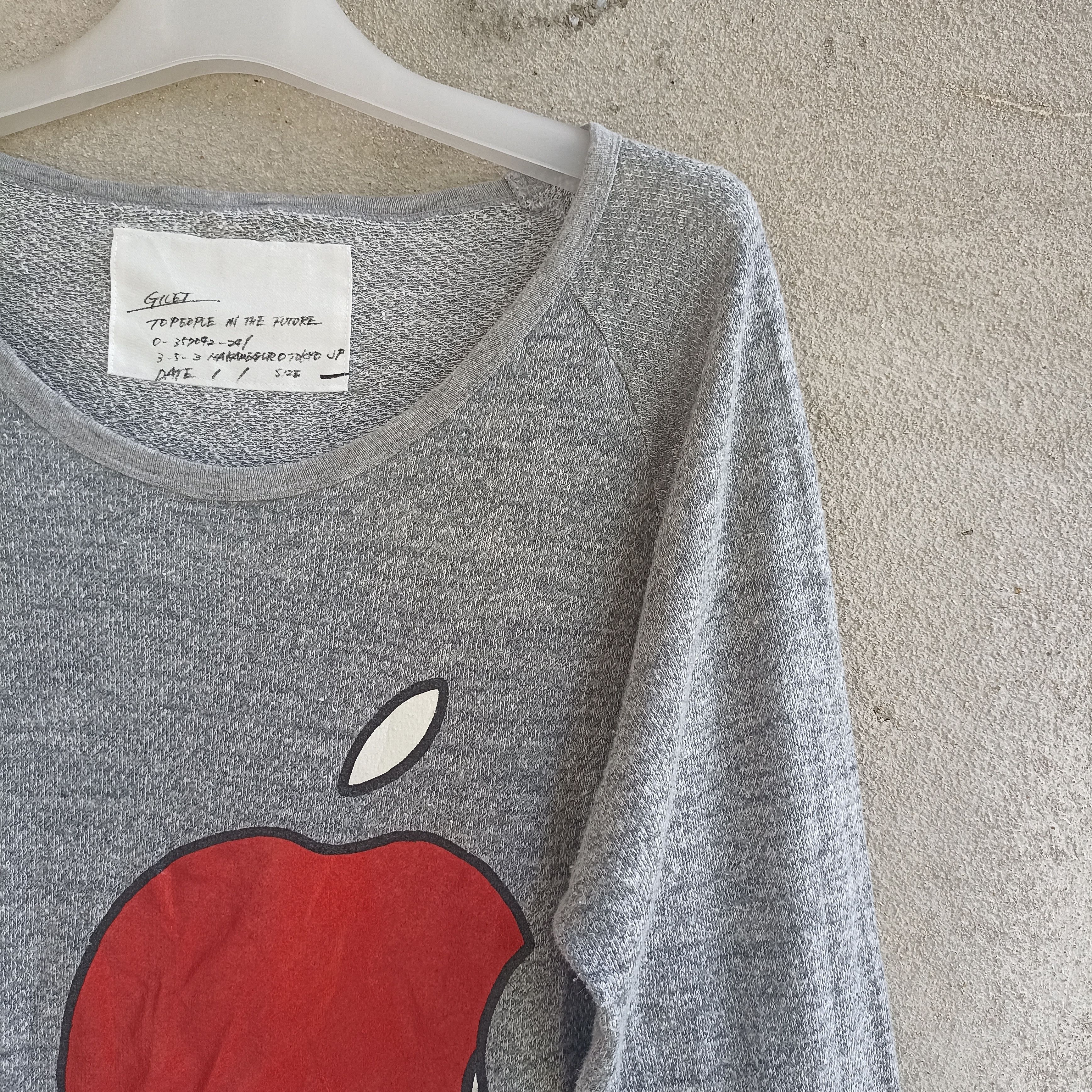 Band Tees × Japanese Brand Start Me Up Tongue Apple Long Sleeve Shirt Size M / US 6-8 / IT 42-44 - 6 Thumbnail